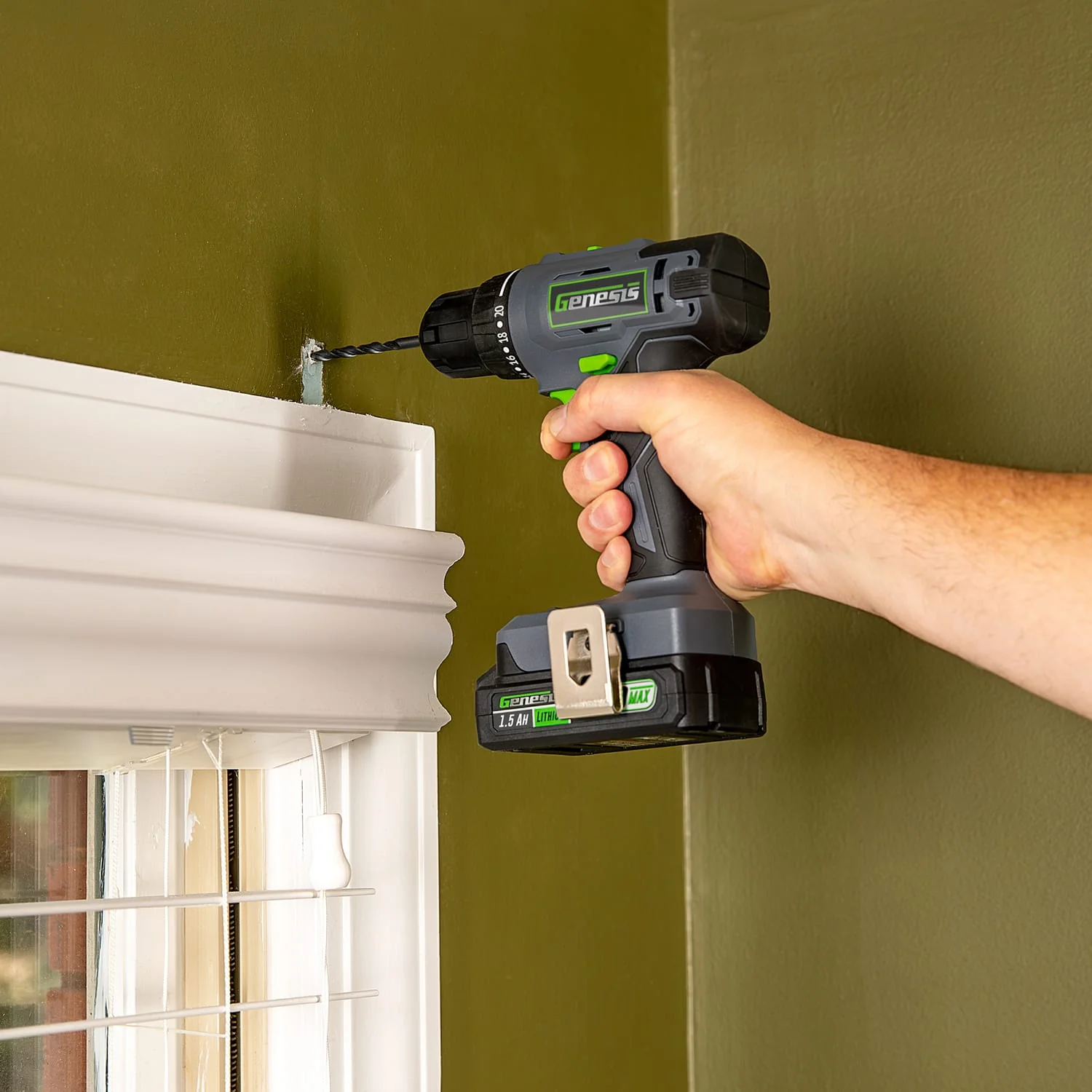 Genesis G20MAX 20-Volt Cordless Li-Ion 2-Speed 3/8-In. Drill Driver, GLCD2038B - Image 5