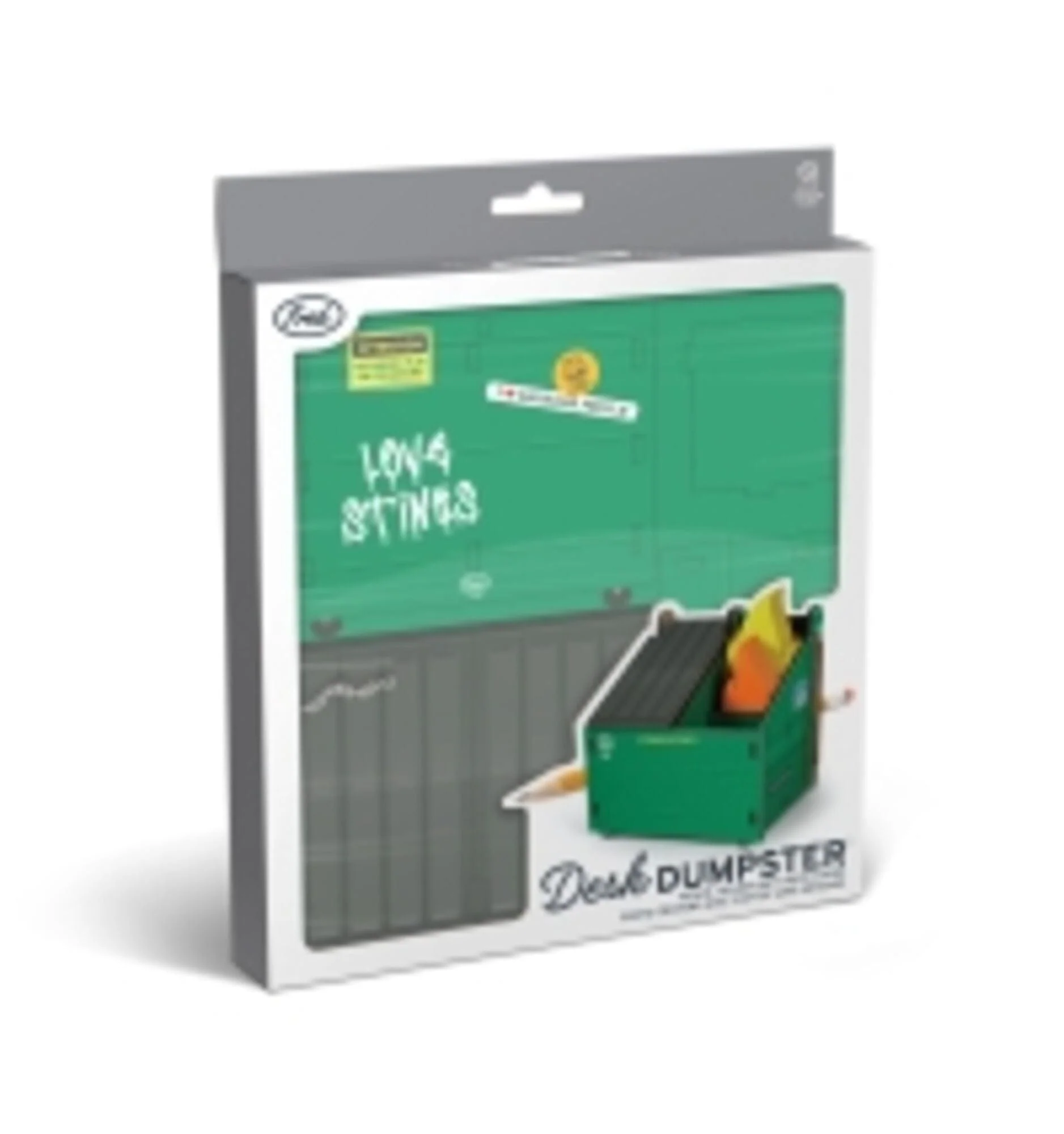 Genuine Fred DESK DUMPSTER Pencil Holder with Flame Note Cards, Desk and Office Supplies - Image 3