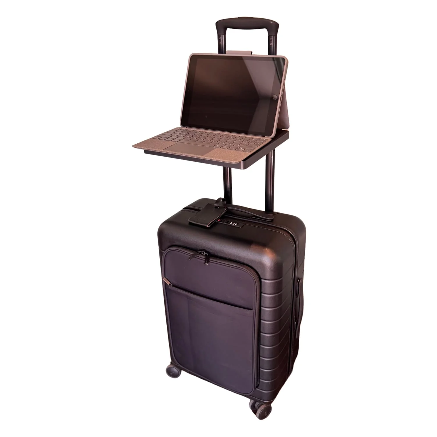 goDesk Attachable Luggage Desk Stand, Gray/Charcoal - Image 4