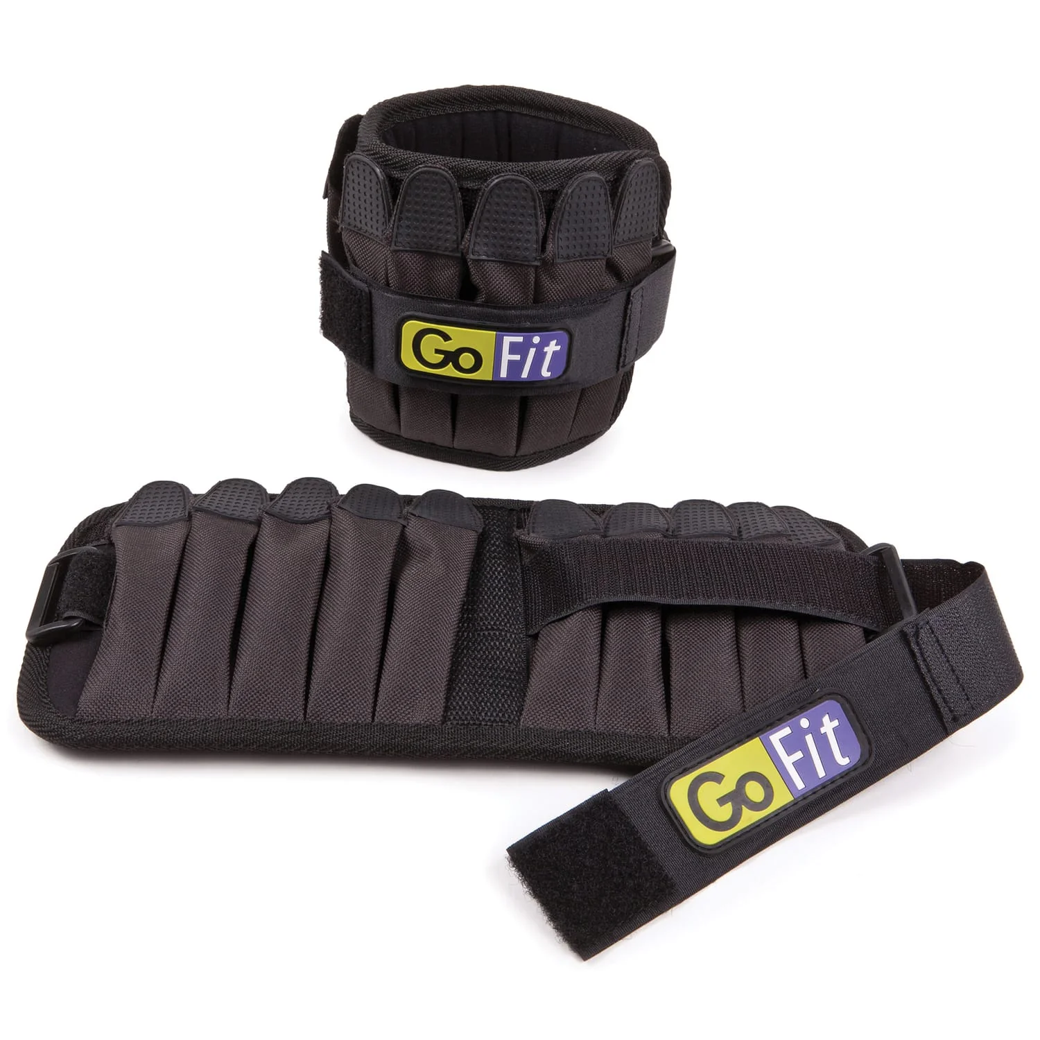 GoFit 5-Pound Pair of Padded Pro Ankle Weights