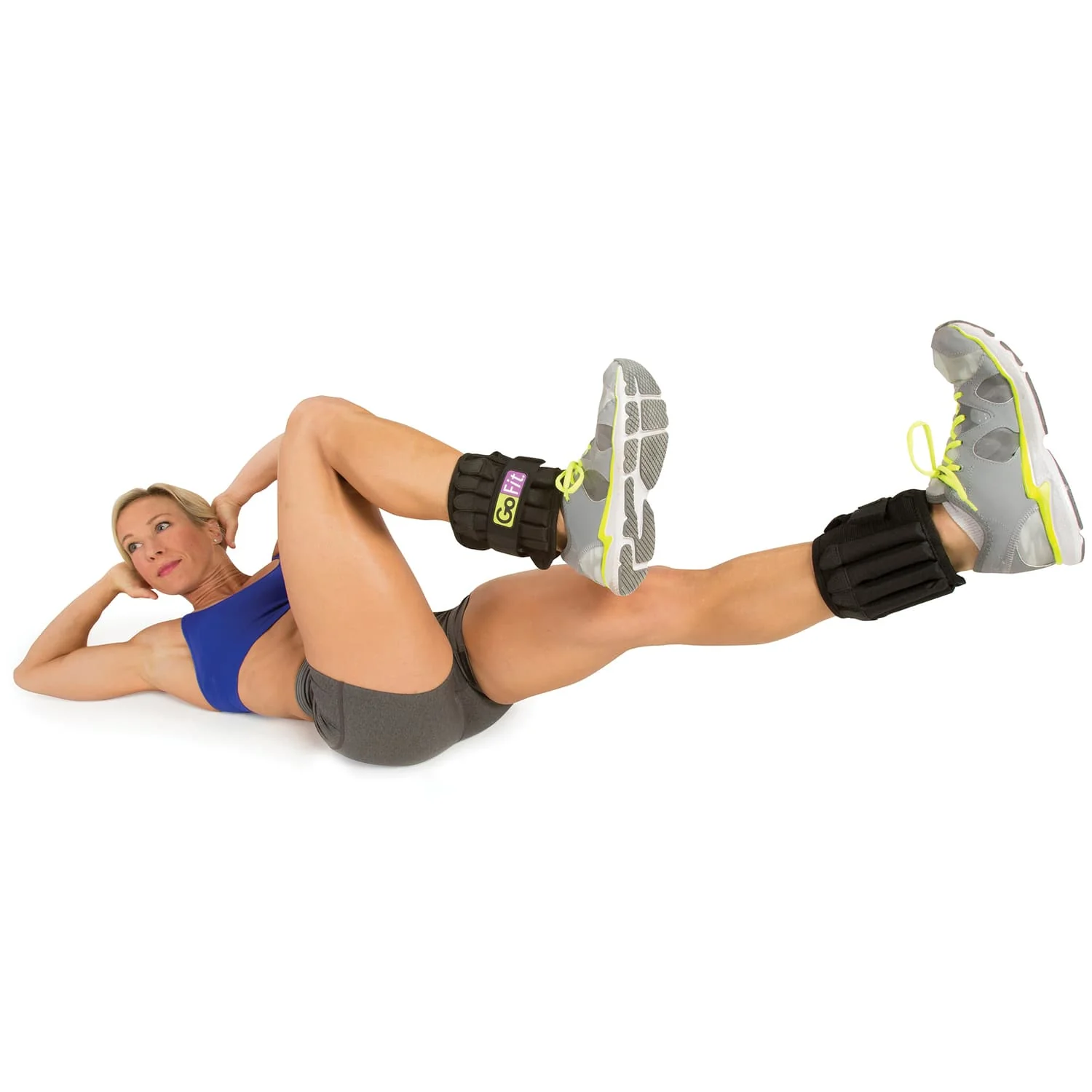 GoFit 5-Pound Pair of Padded Pro Ankle Weights - Image 4