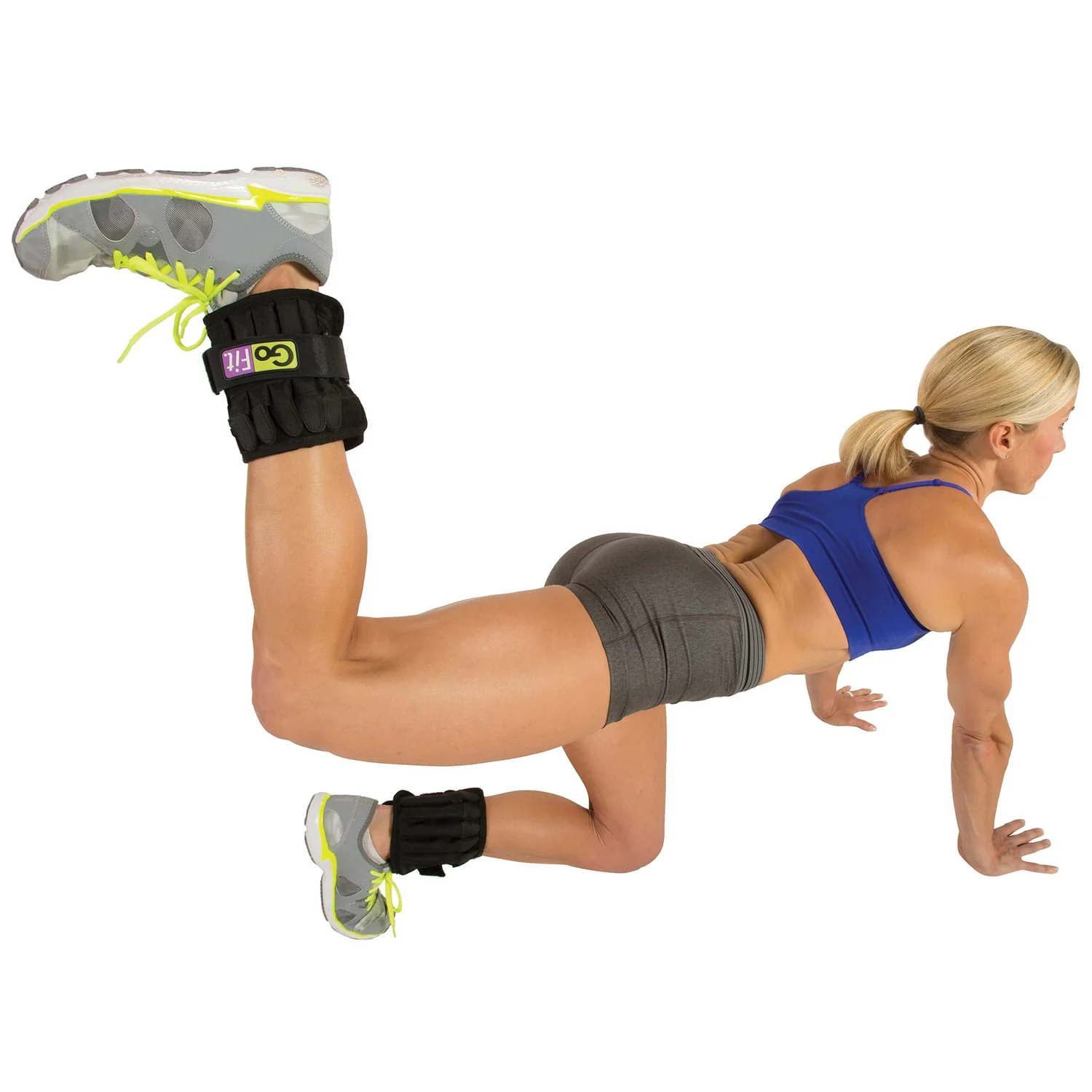 GoFit 5-Pound Pair of Padded Pro Ankle Weights - Image 5
