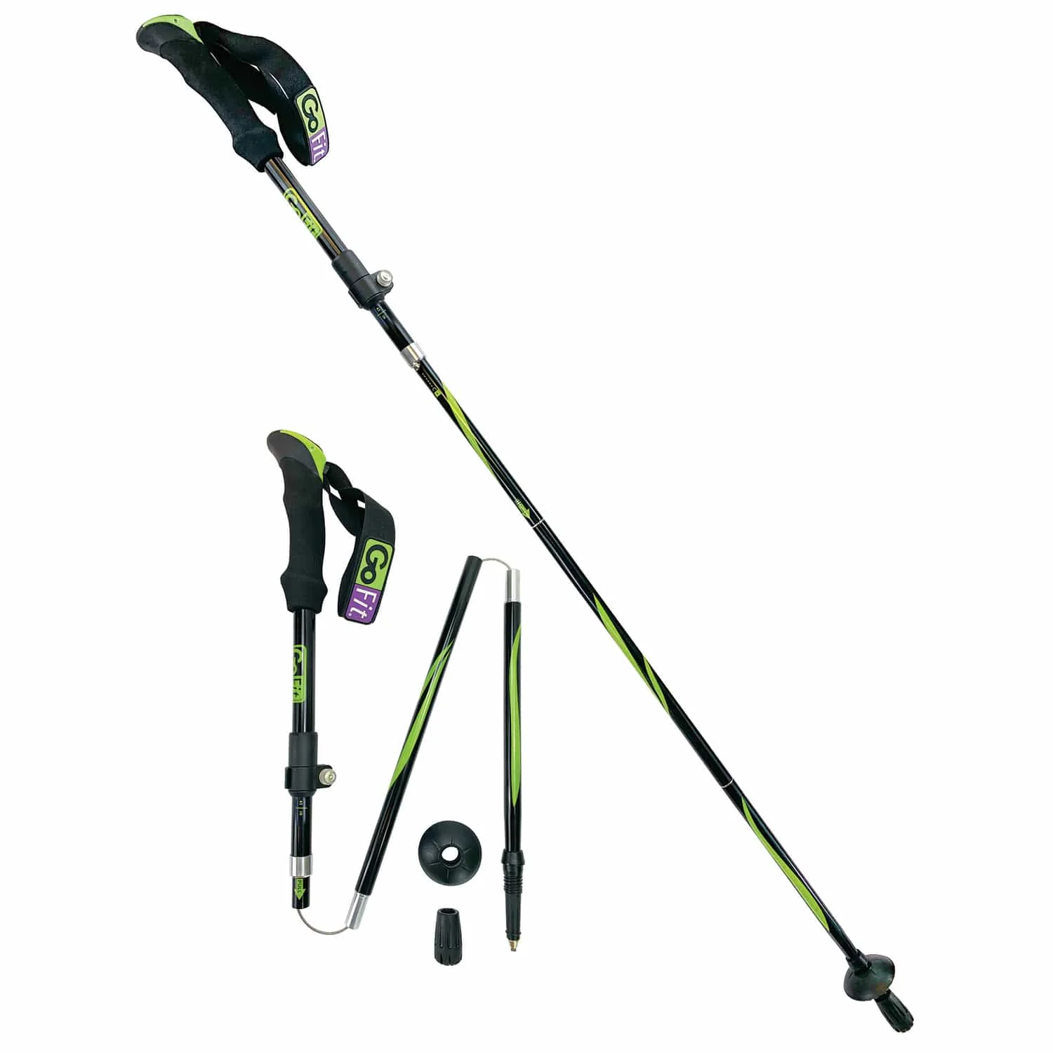 GoFit GoTrek Trekking Poles, Pair - Image 2