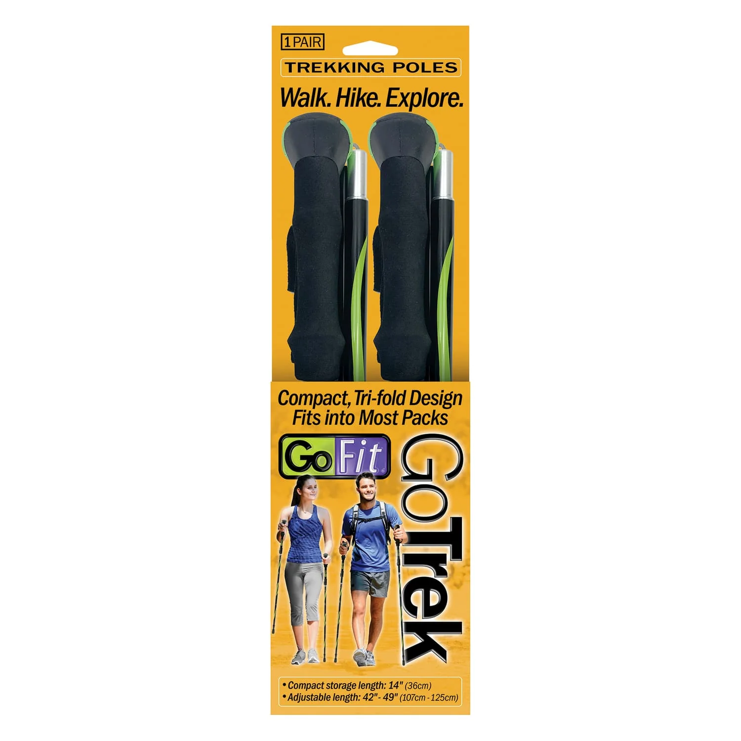 GoFit GoTrek Trekking Poles, Pair - Image 3
