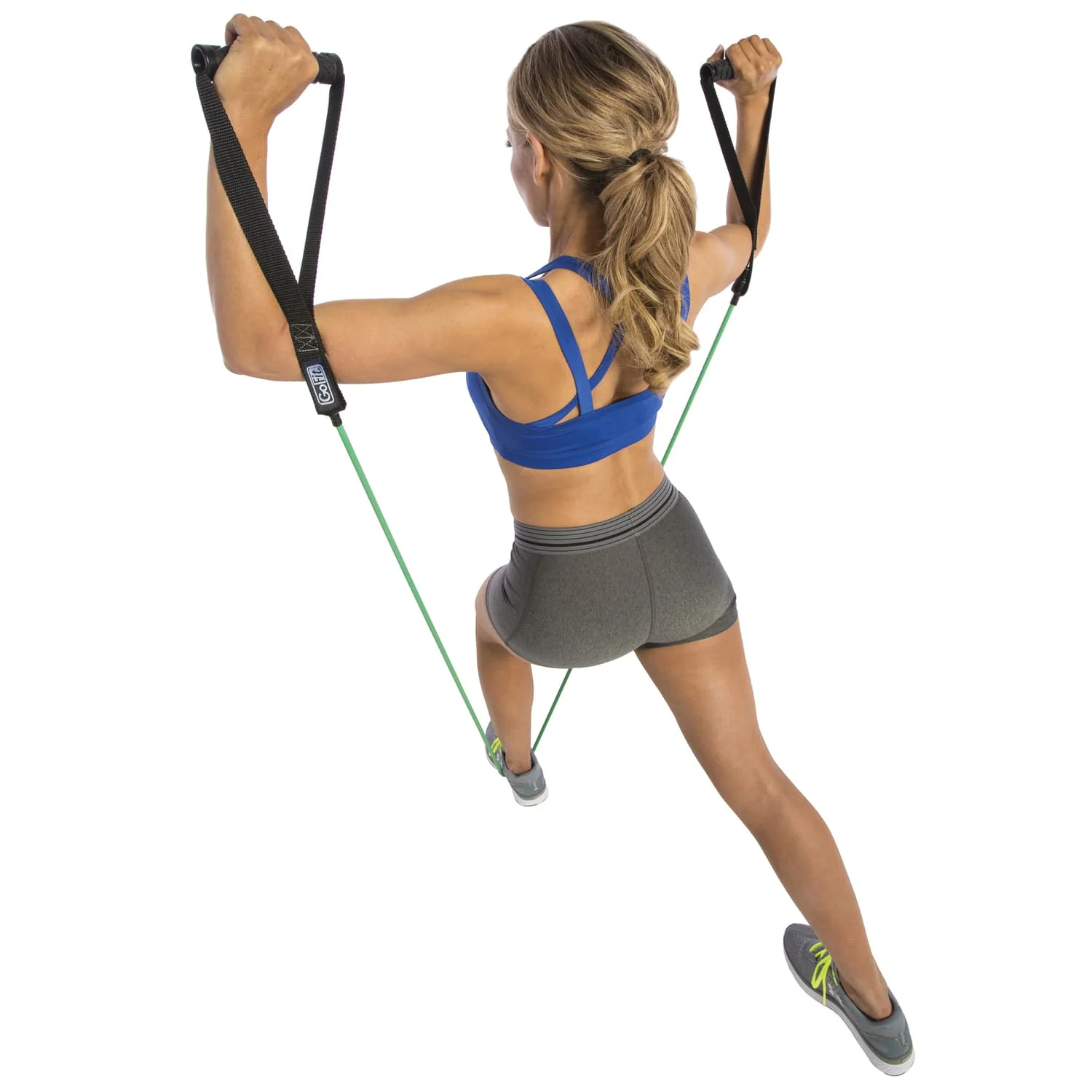 GoFit Pro-Grade Power Resistance Tube with Handles, Green - Image 4