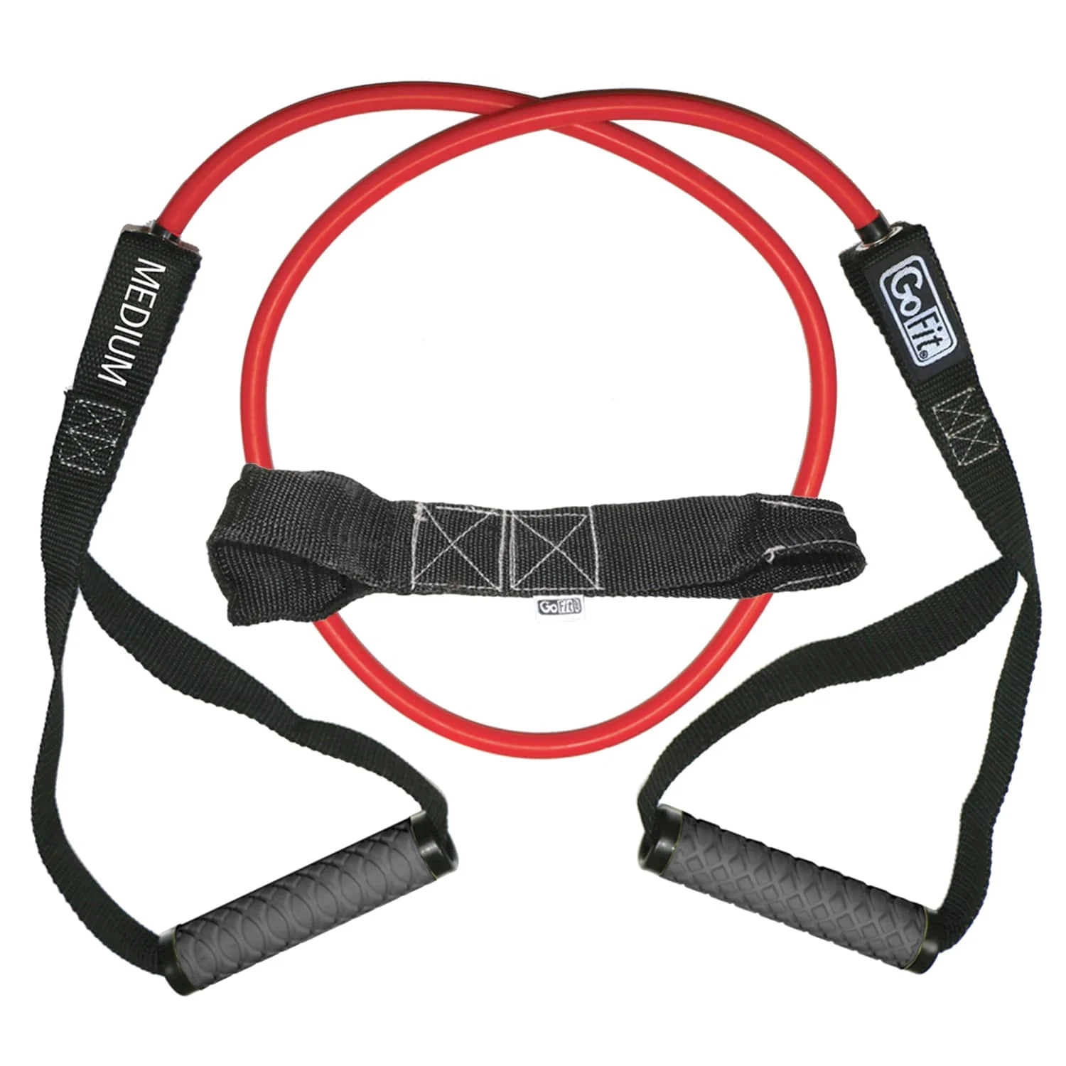 GoFit Pro-Grade Power Resistance Tube with Handles, Red - Image 4