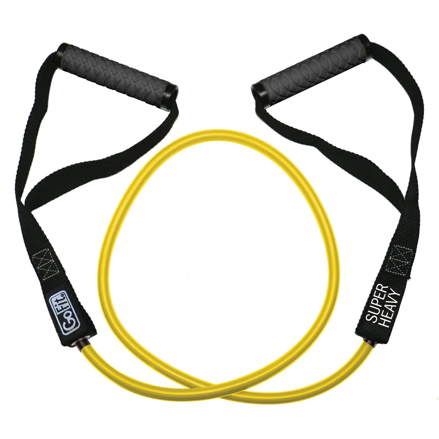 GoFit Pro-Grade Power Resistance Tube with Handles, Yellow - Image 3