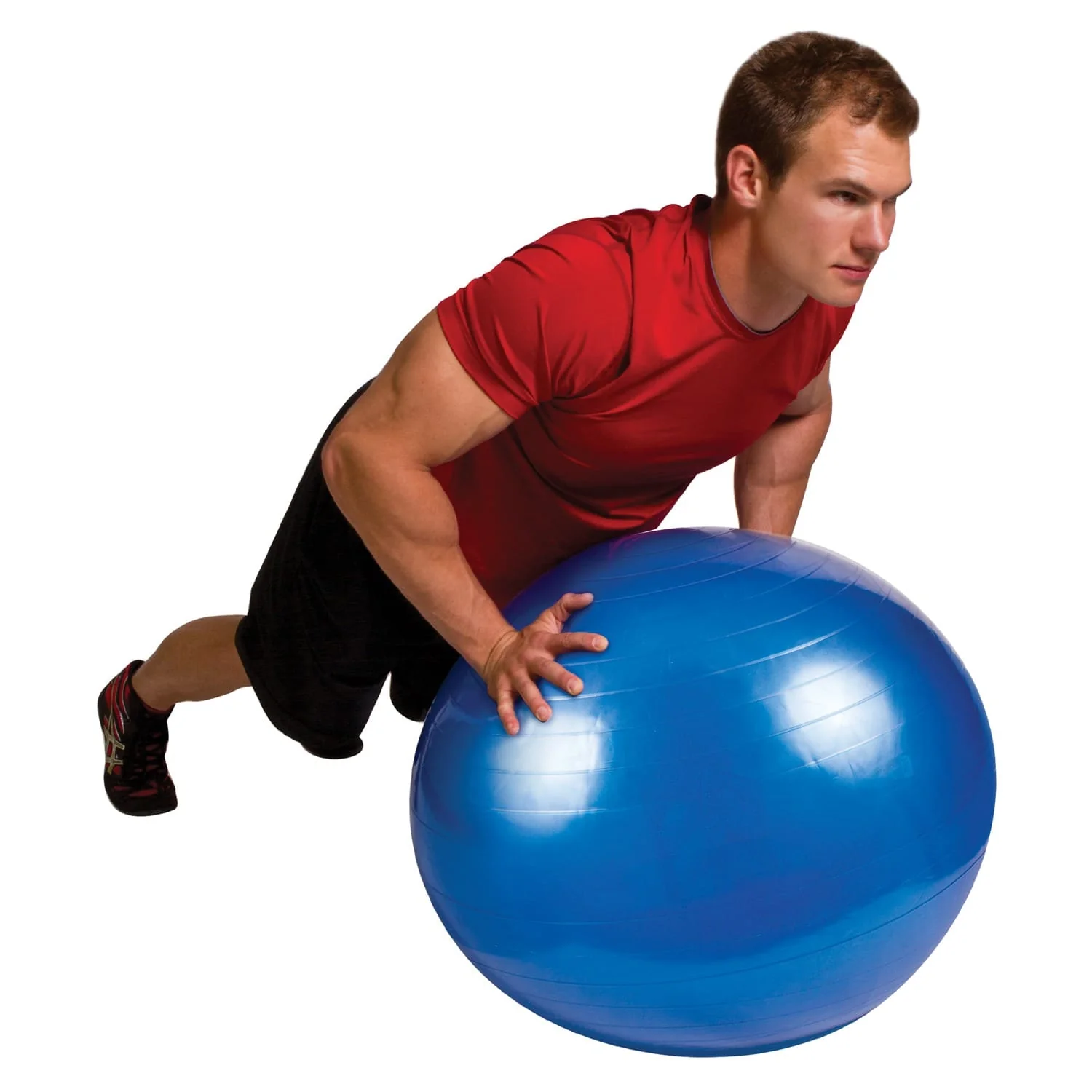 GoFit Pro Grade Stability Guide Ball with Pump, 55cm, Blue - Image 4