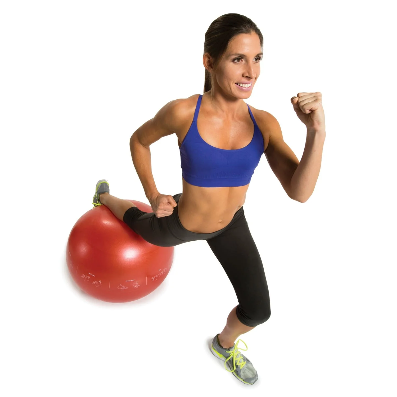 GoFit Pro Grade Stability Guide Ball with Pump, 65cm, Red - Image 5