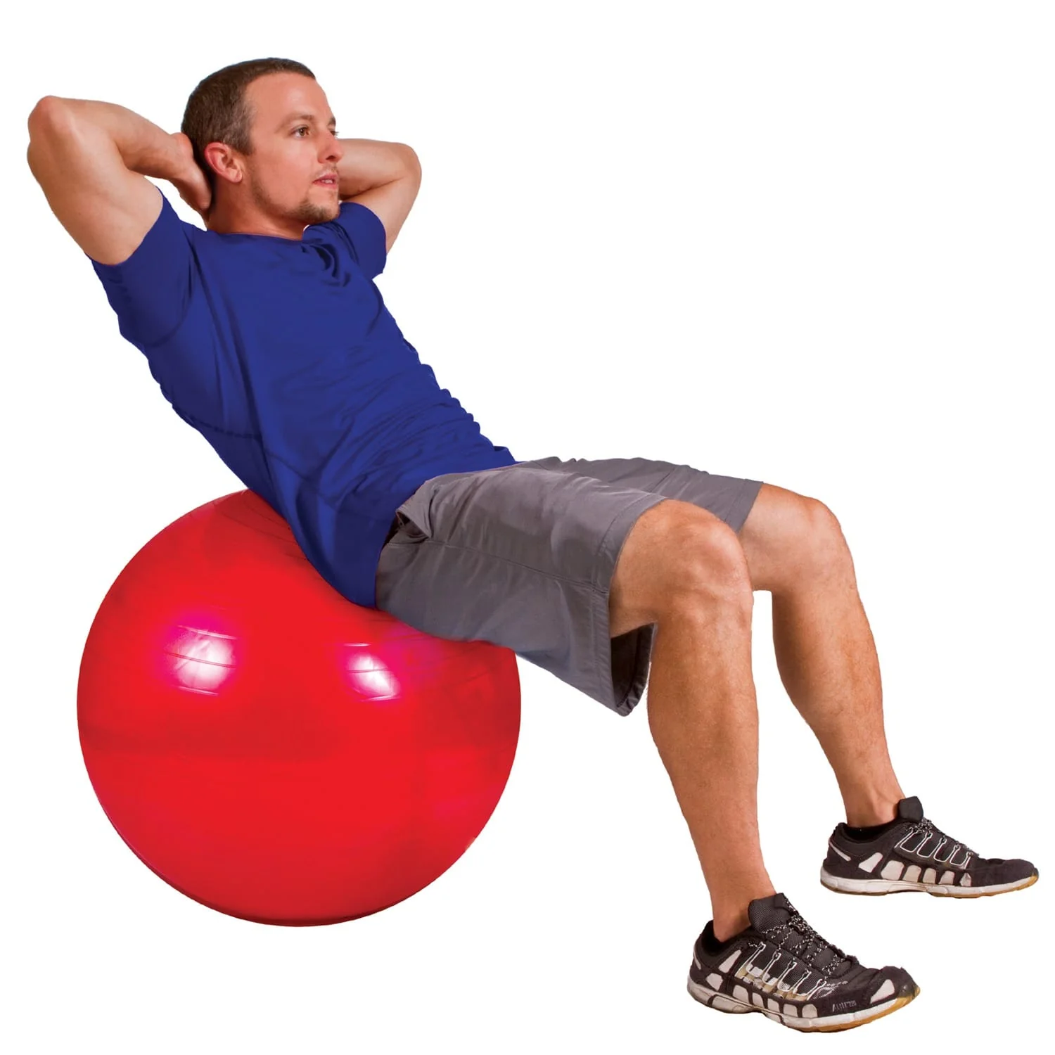 GoFit Stability Ball with Pump, 55cm, Red - Image 2