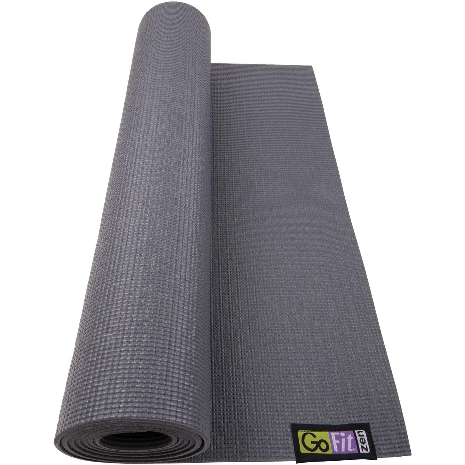 GoFit Yoga Mat, Gray - Image 4