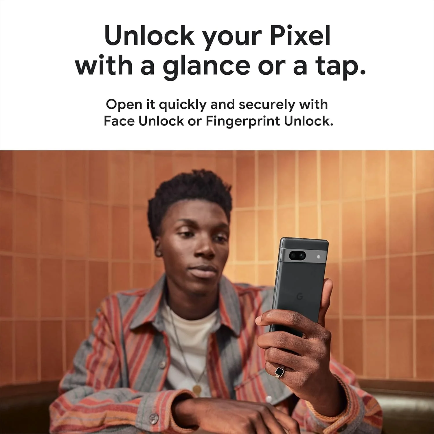 Google Pixel 7a Unlocked Android Smartphone, 128GB, Wide-Angle Camera, 24-Hour Battery, Tensor G2, Charcoal - Image 10