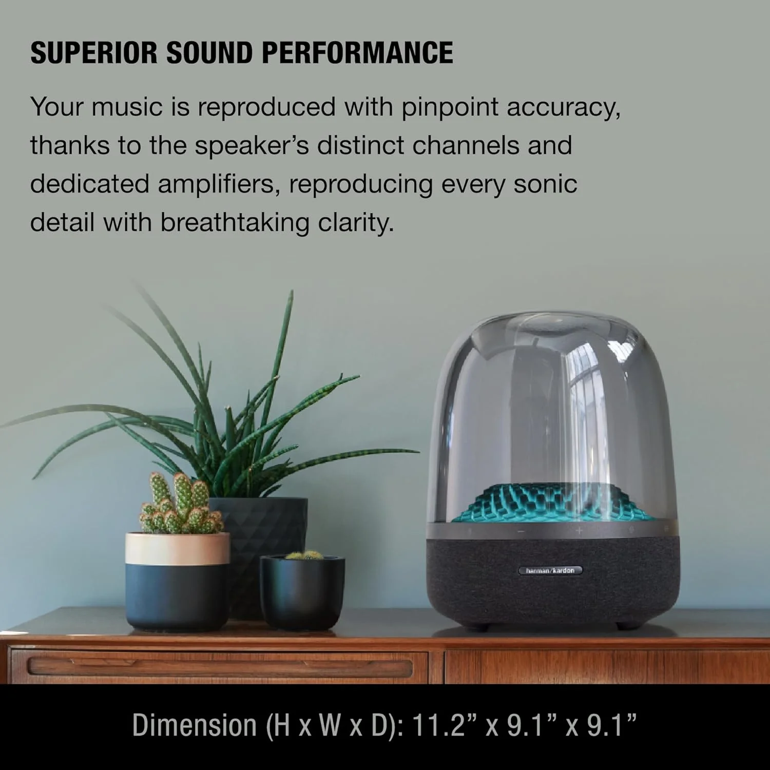 Harman Kardon Aura Studio 4 Bluetooth Speaker, Black - Certified Refurbished - Image 4