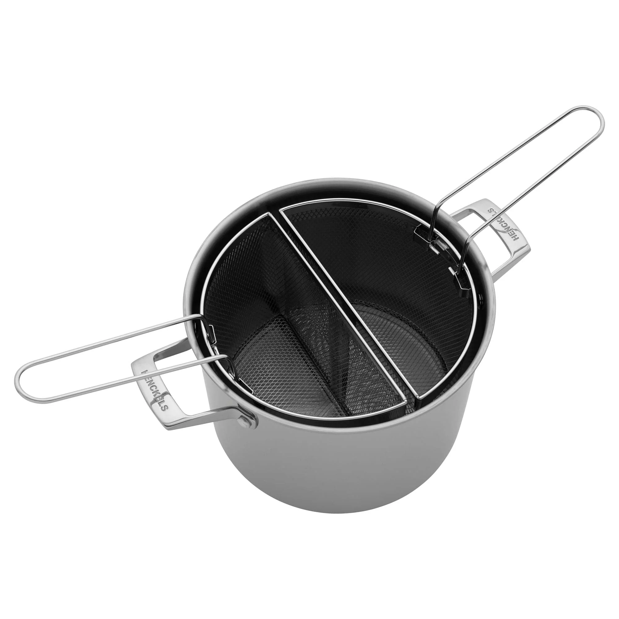 Henckels 8.5-qt Stainless Steel Pasta Pot with Lid and Strainers - Image 3