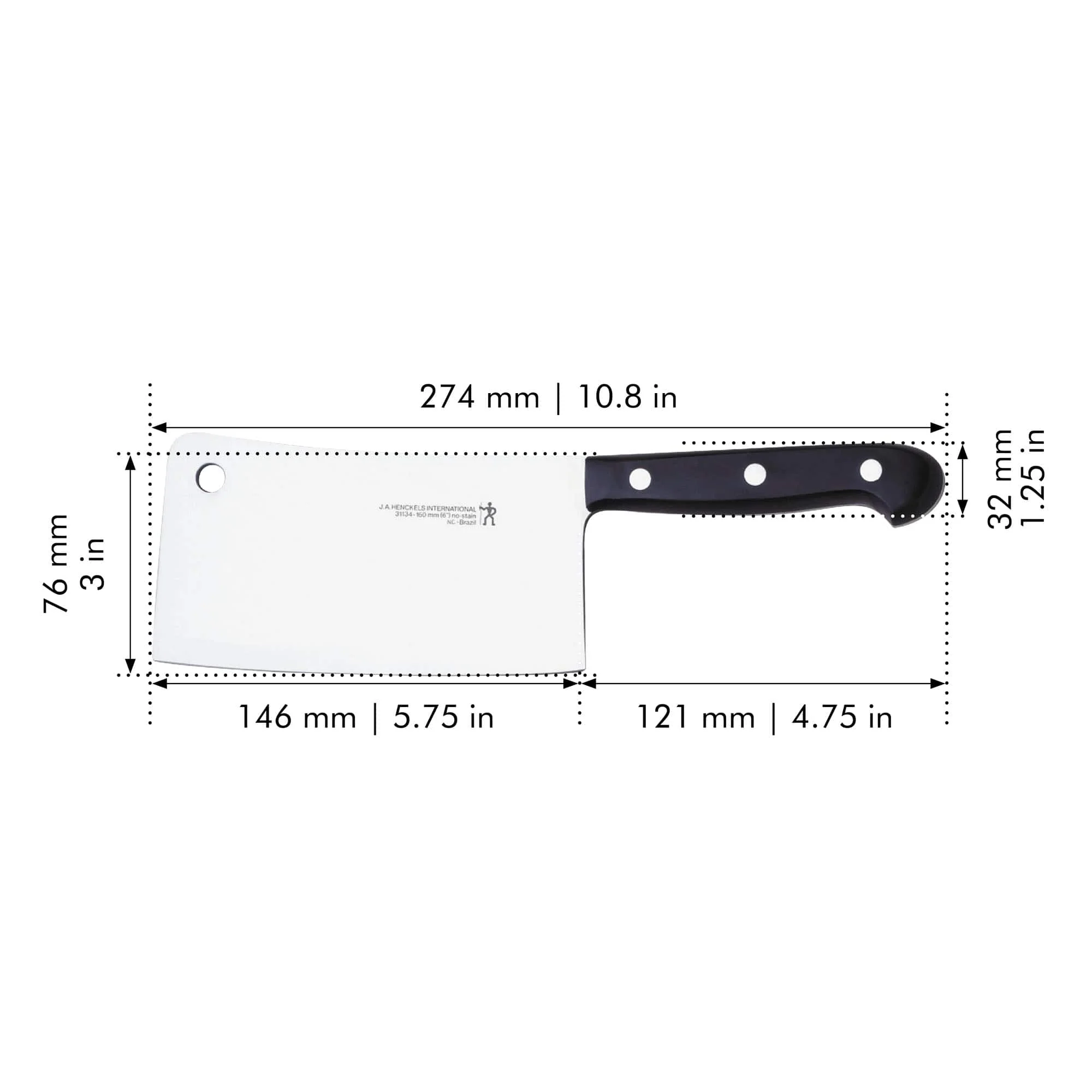Henckels Classic 6-inch Meat Cleaver - Image 2