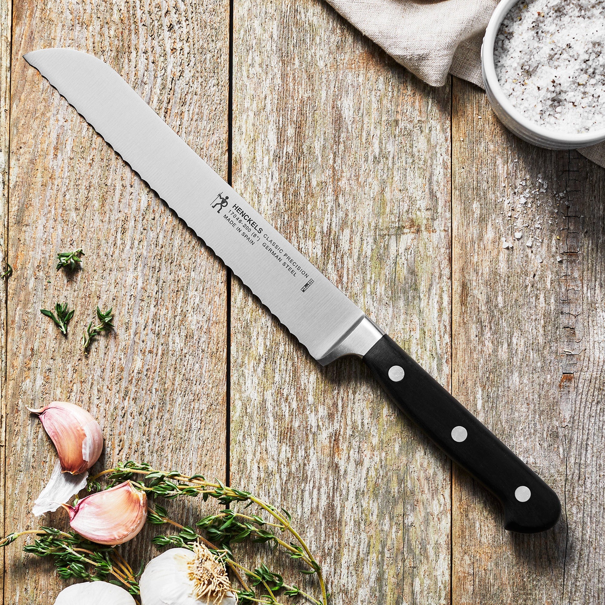 Henckels Classic Precision 8-inch Bread Knife - Image 3