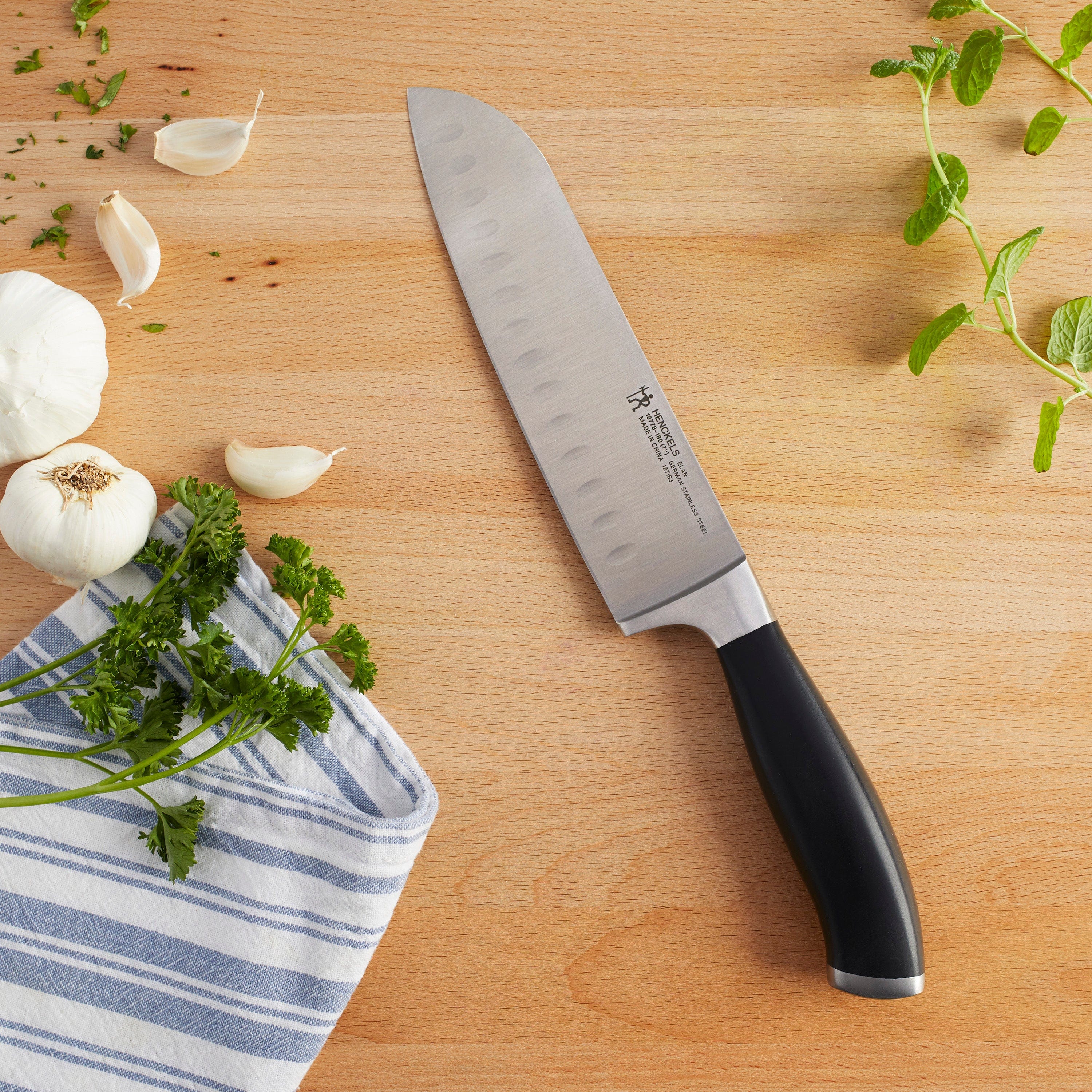 Henckels Elan 7-inch Hollow Edge Santoku Knife - Image 2