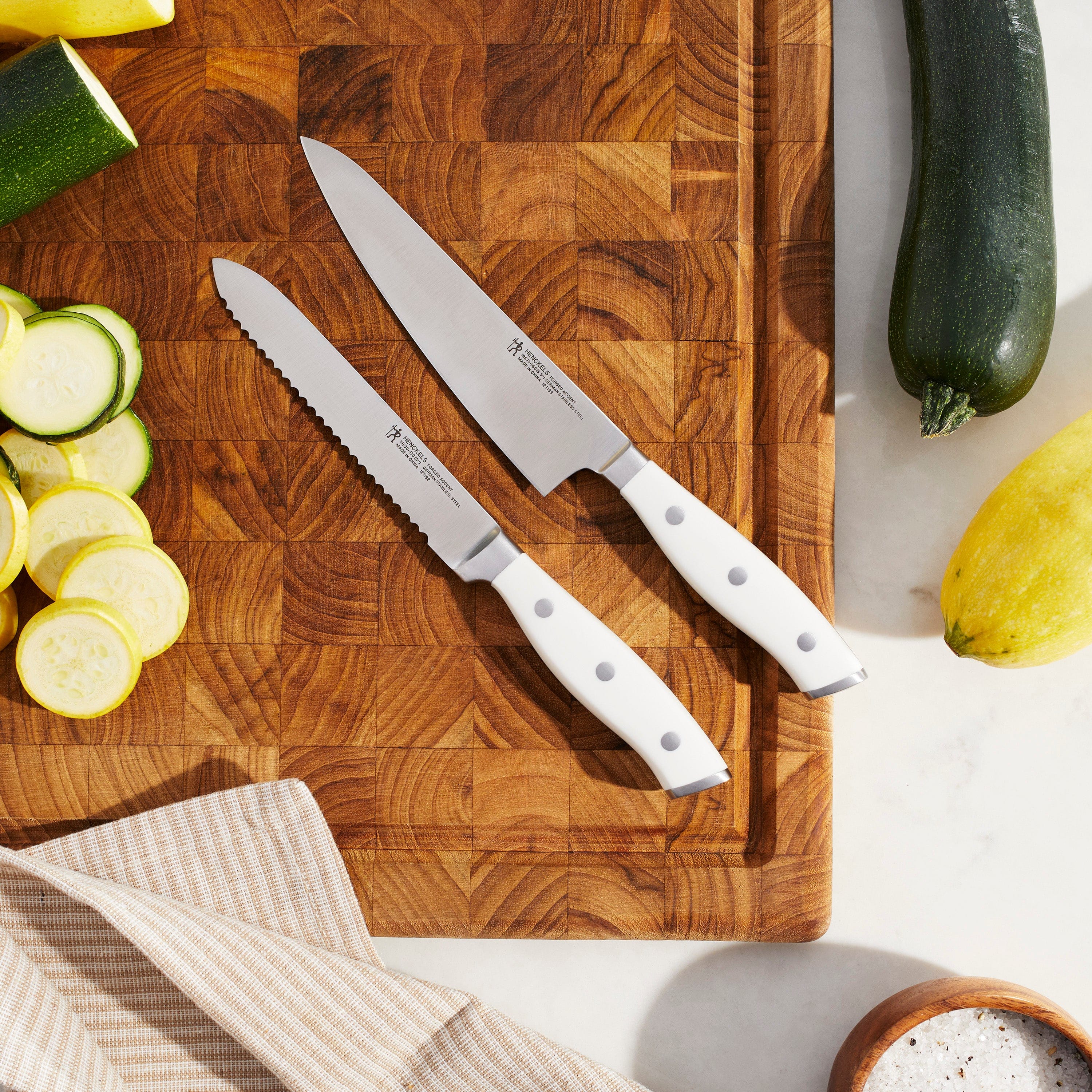Henckels Forged Accent 2-pc Prep Knife Set - White Handle - Image 2