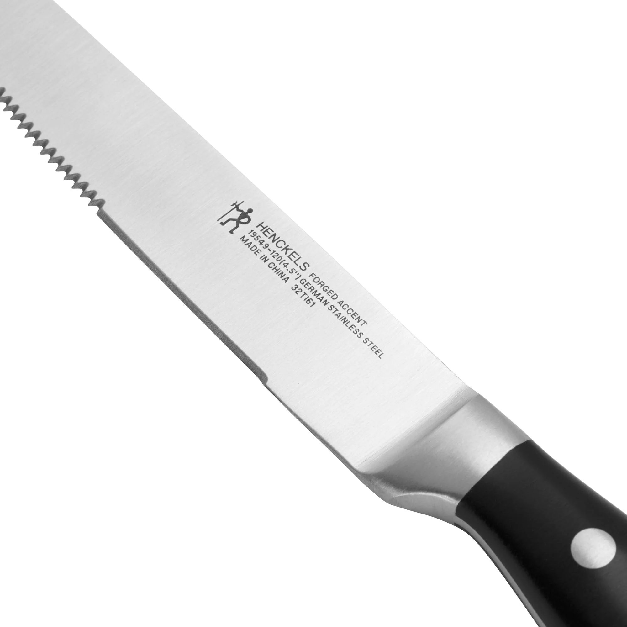 Henckels Forged Accent Set of 4 Steak Knife Set, German Engineered, Black - Image 5