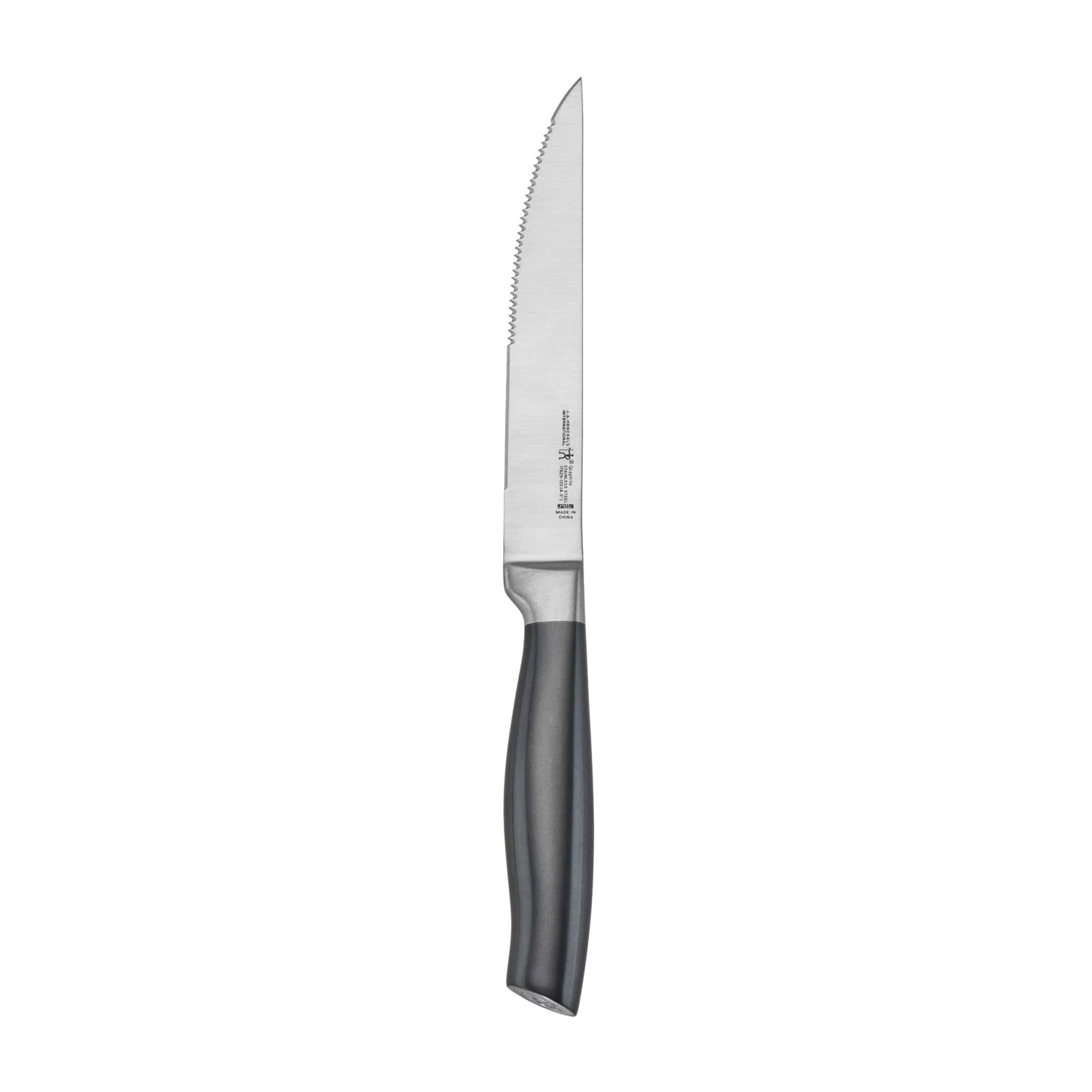 Henckels Graphite 13-pc Knife Set with Block, Knife Sharpener, Chef, Steak, Black, Stainless Steel - Image 8