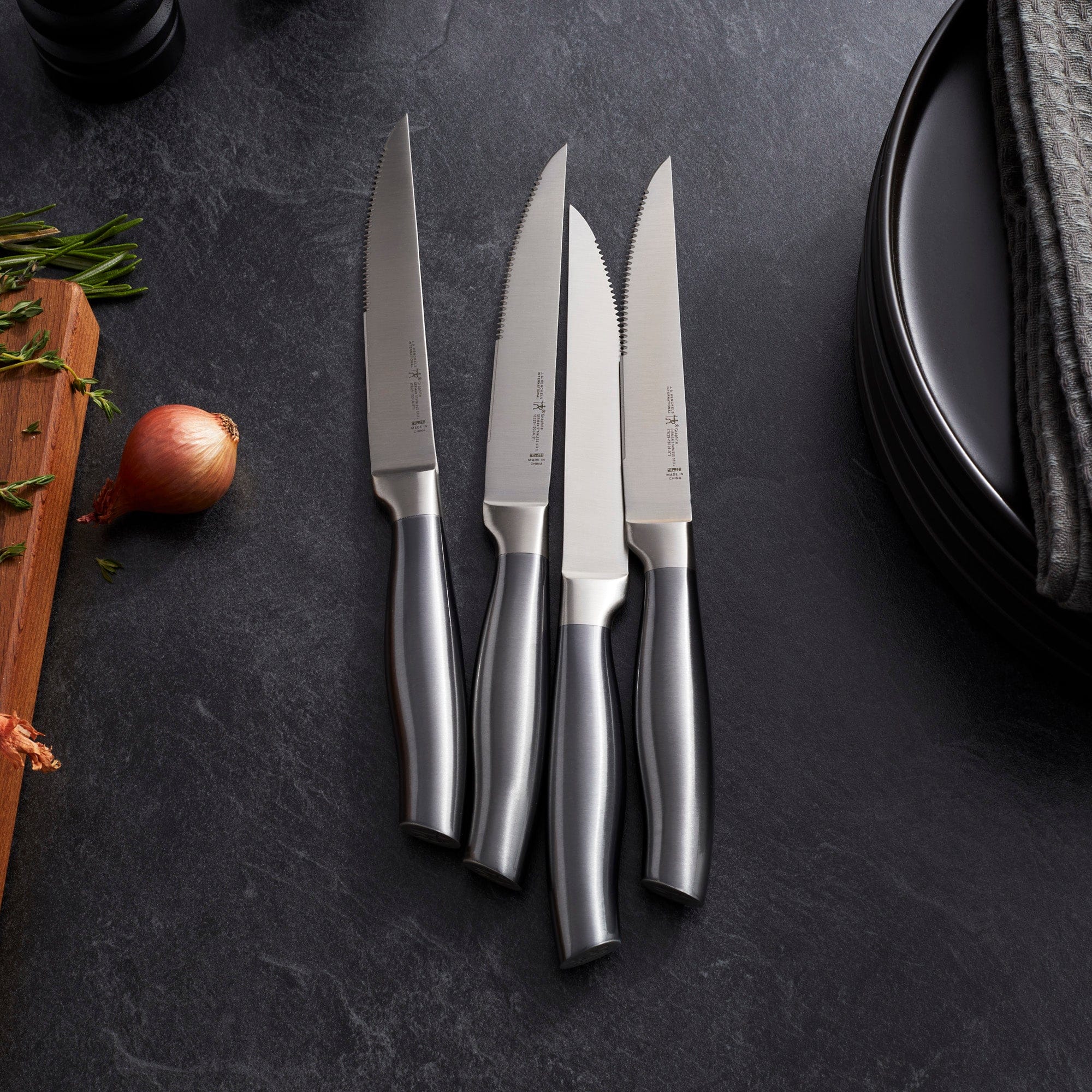 Henckels Graphite 4-pc Steak Knife Set, Stainless Steel - Image 2