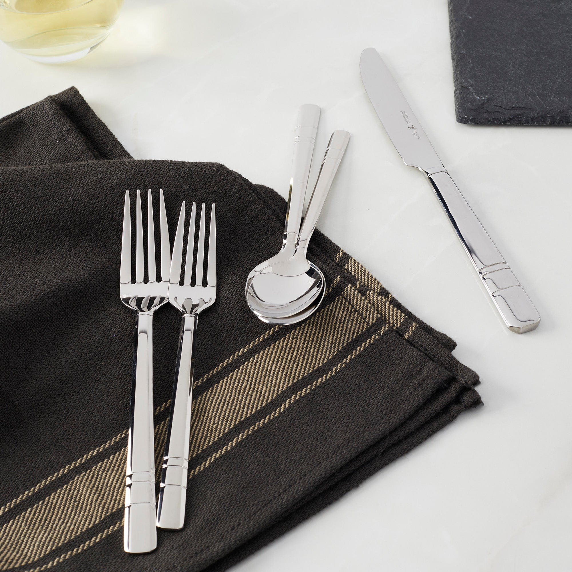 Henckels Madison Square 20-pc 18/10 Stainless Steel Flatware Set - Image 2