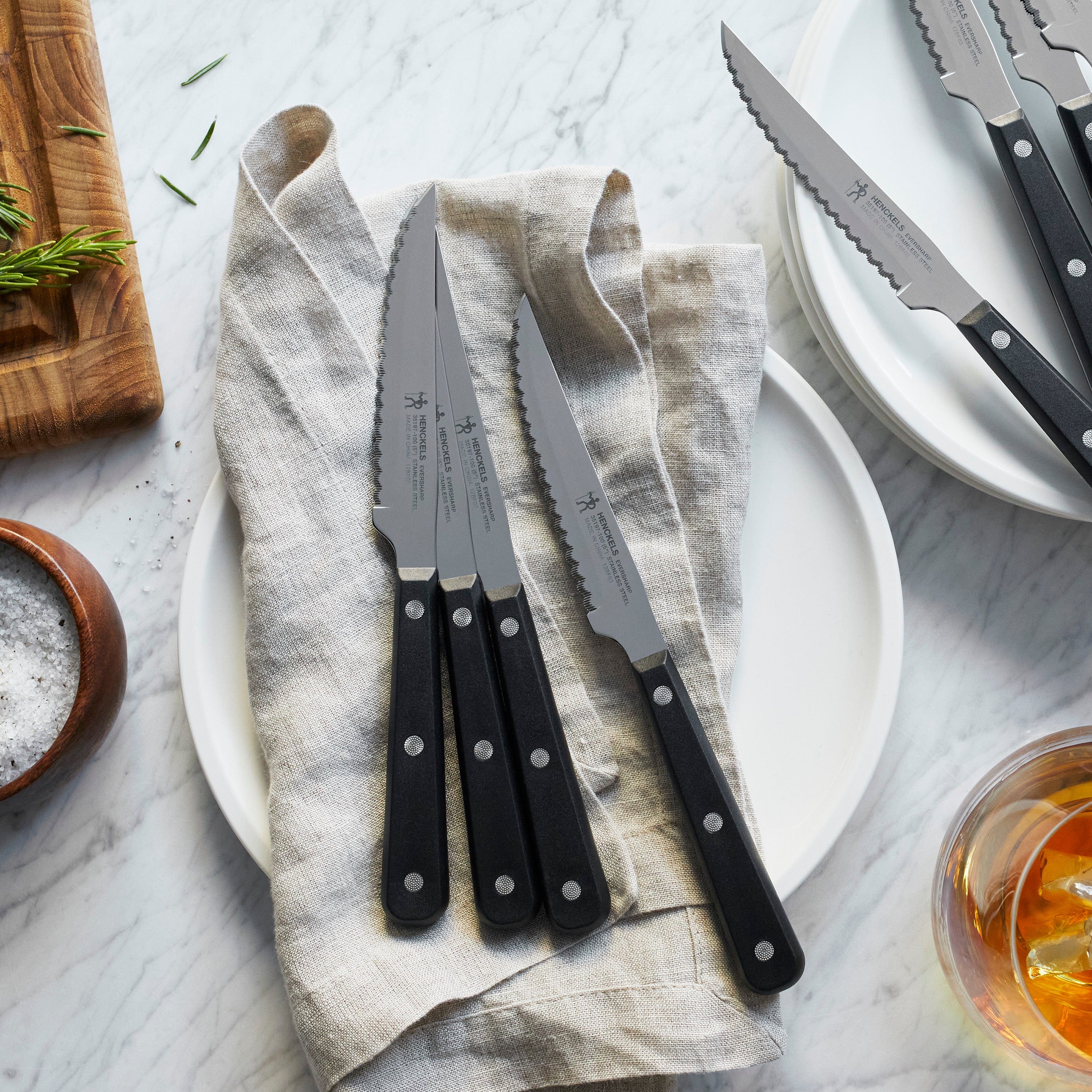 Henckels Razor-Sharp Steak Knife Set of 8, German Engineered - Image 2