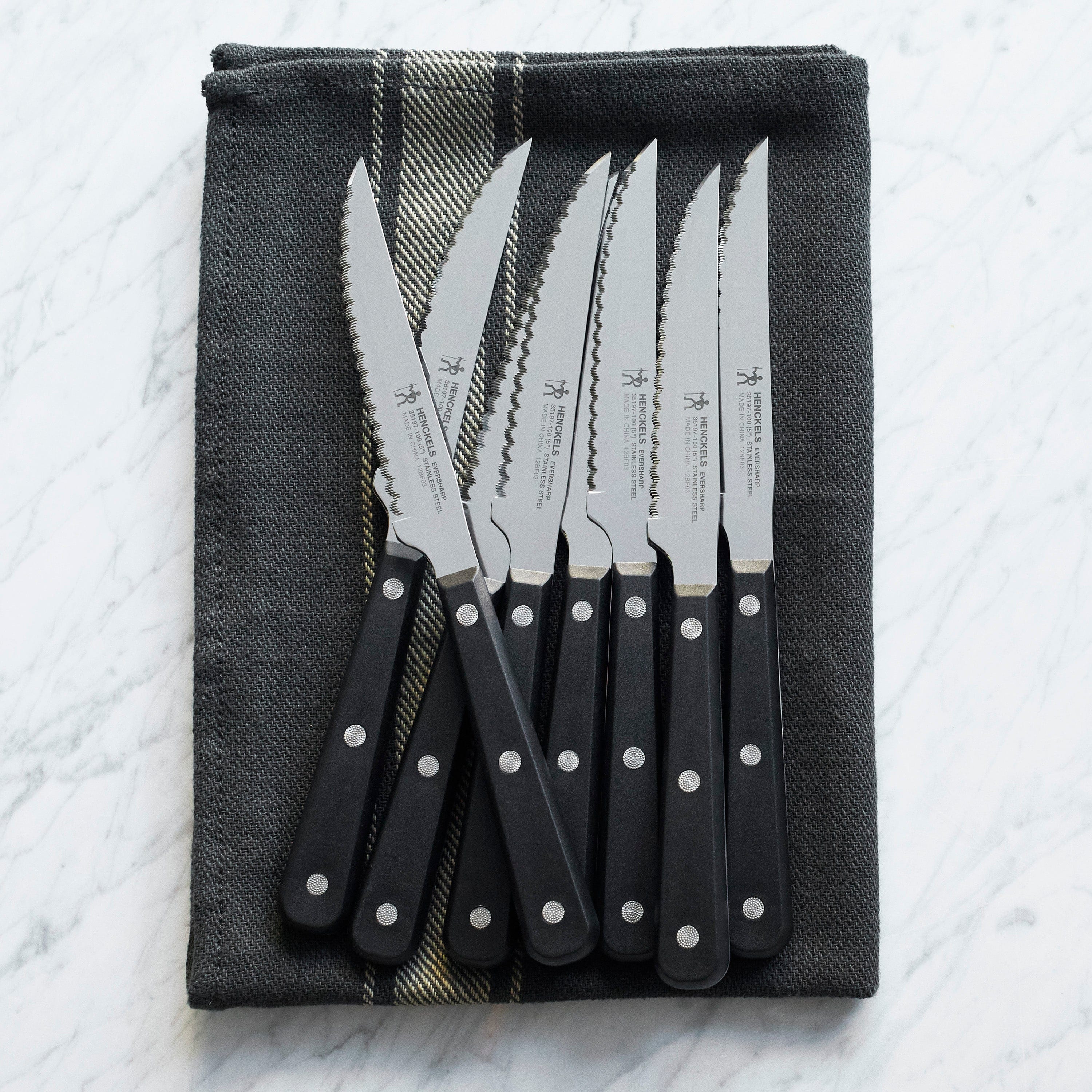 Henckels Razor-Sharp Steak Knife Set of 8, German Engineered - Image 3