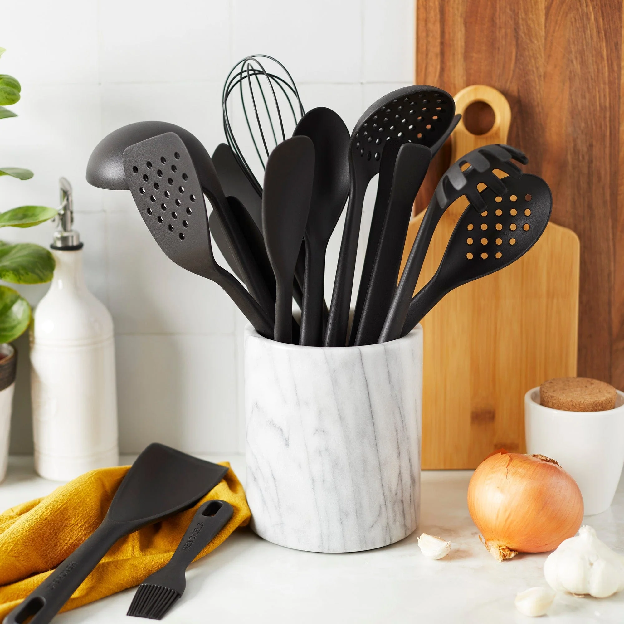 Henckels Silicone Onyx Cooking Spoon, BPA-Free Cooking Utensil - Image 6