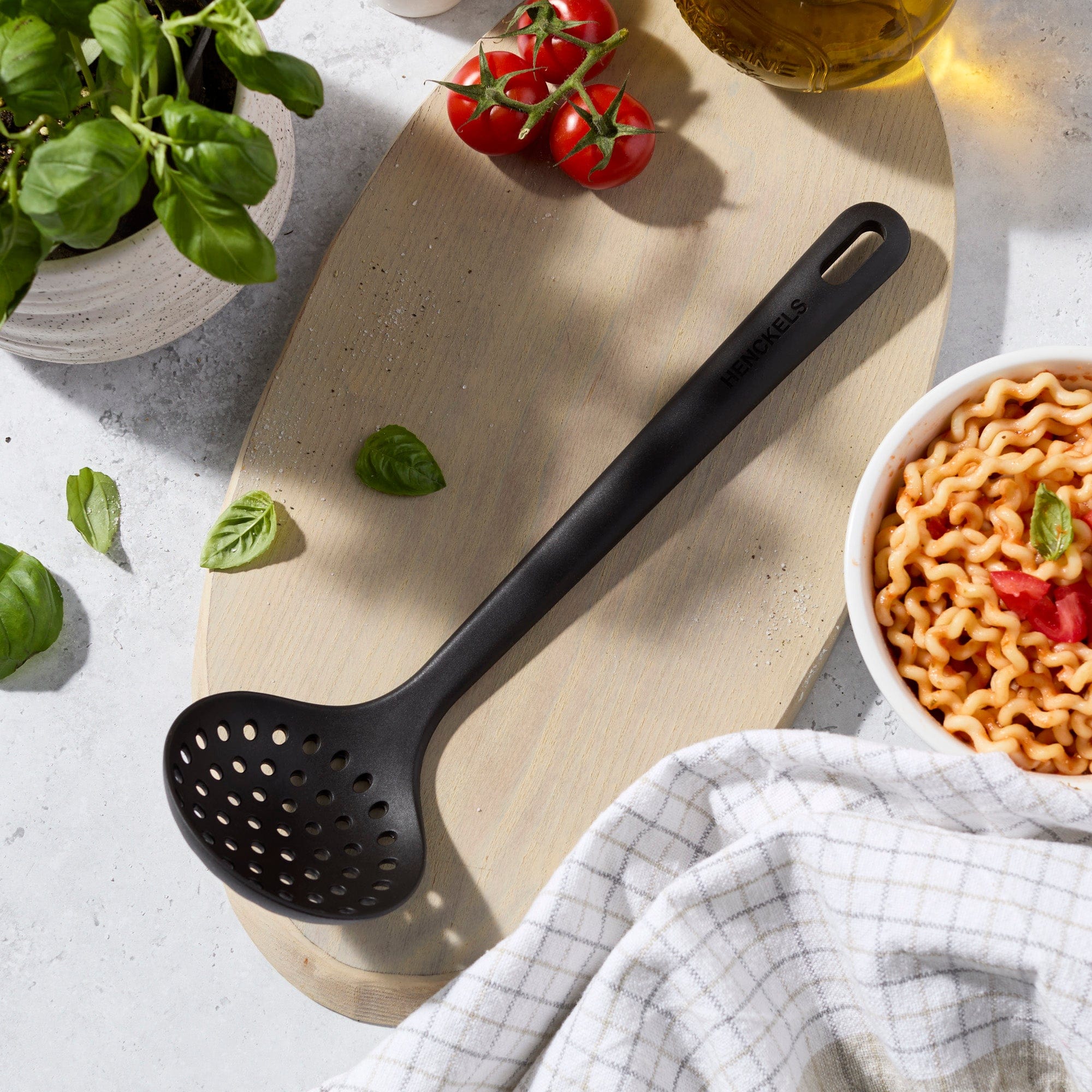 Henckels Silicone Onyx Skimming Ladle, BPA-Free Cooking Utensil - Image 2