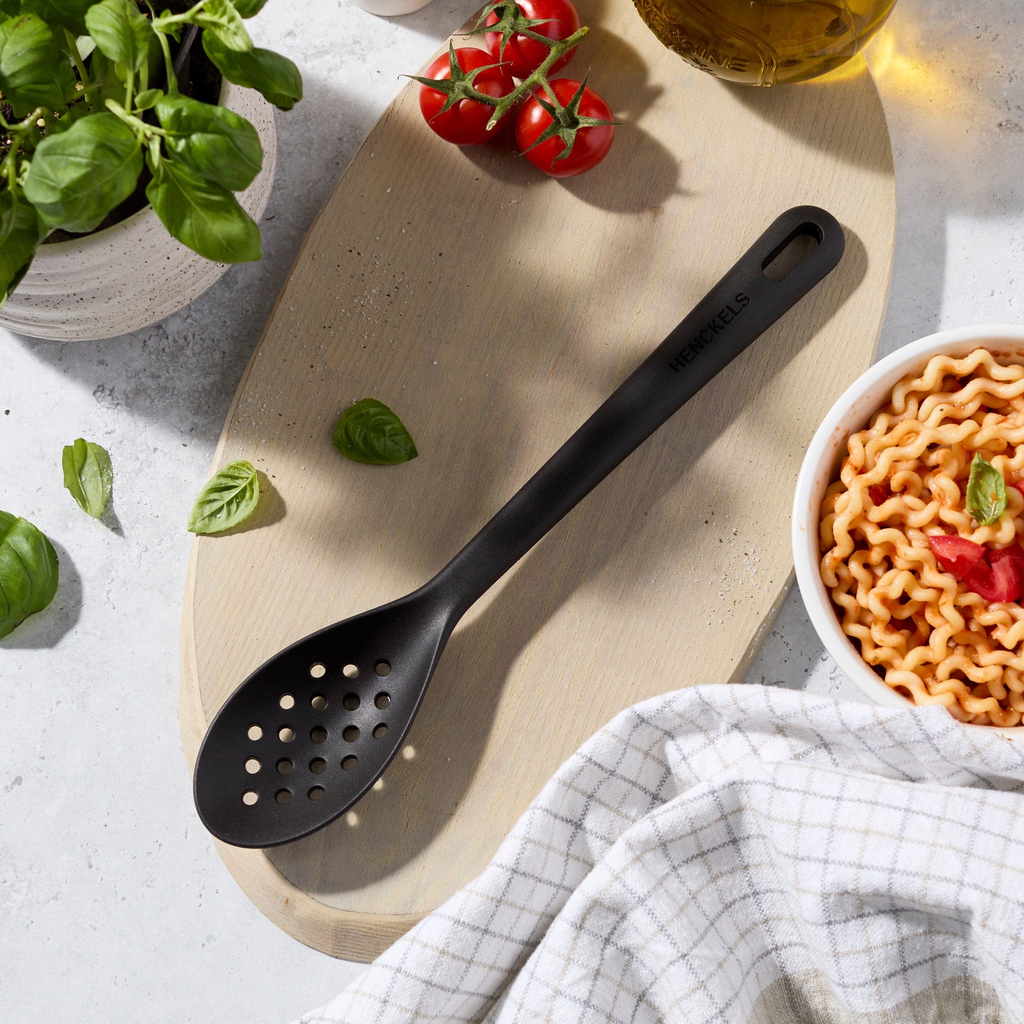 Henckels Silicone Onyx Skimming Spoon, BPA-Free Cooking Utensil - Image 2