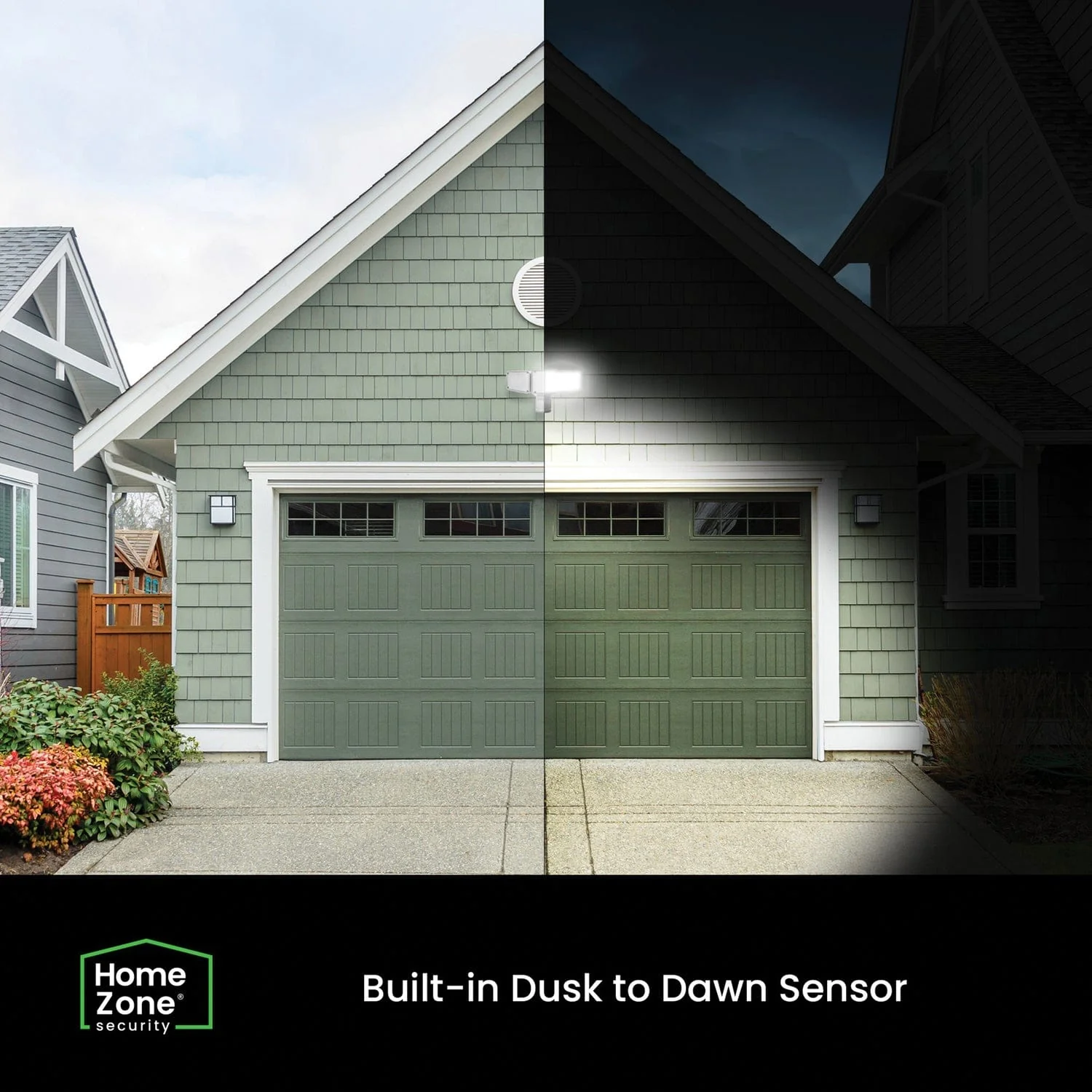 Home Zone Security 3500-Lumen Triple-Head Ultrabright LED Security Light - Image 4