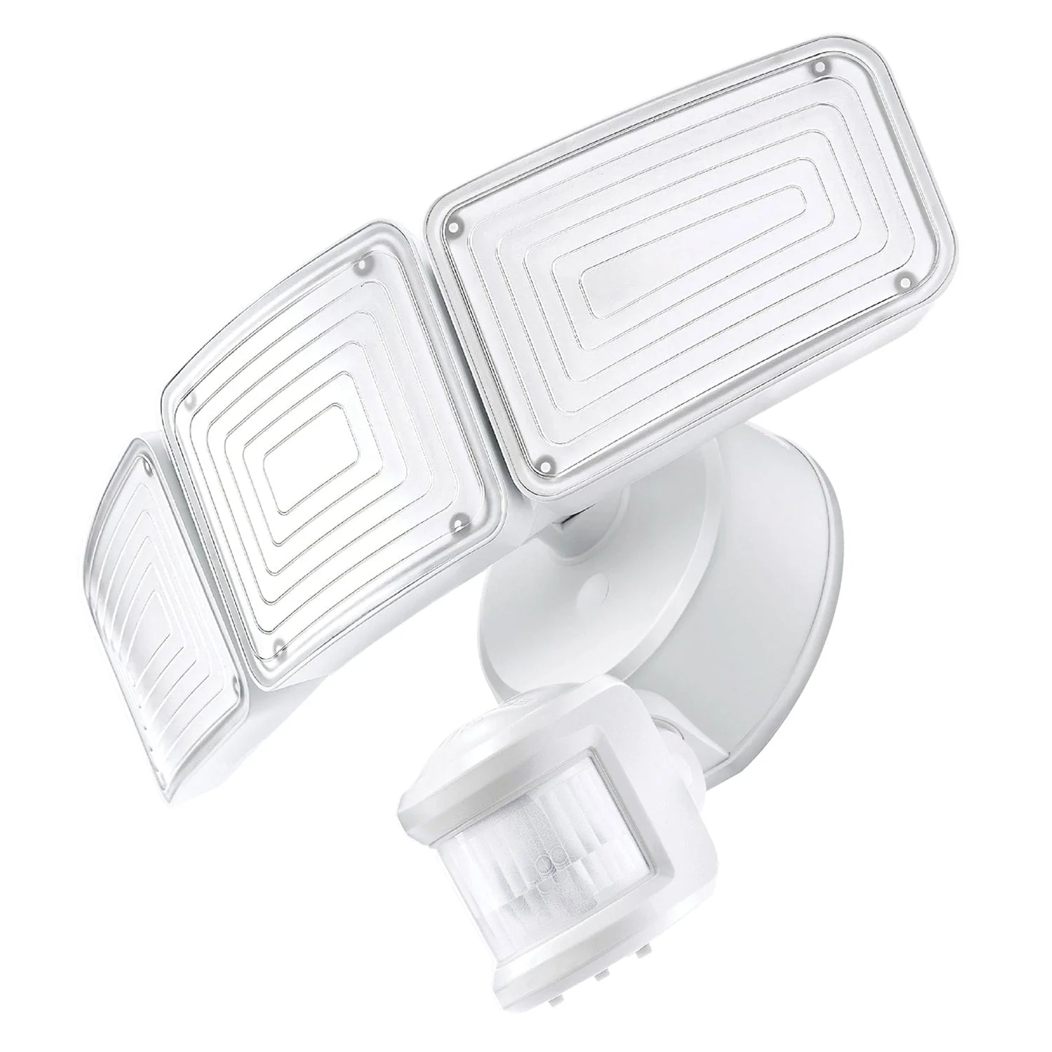 Home Zone Security SMD 240° 3-Light Motion-Sensing Intergrated Linkable LED Flood Light, 5000 Lumens - Image 3