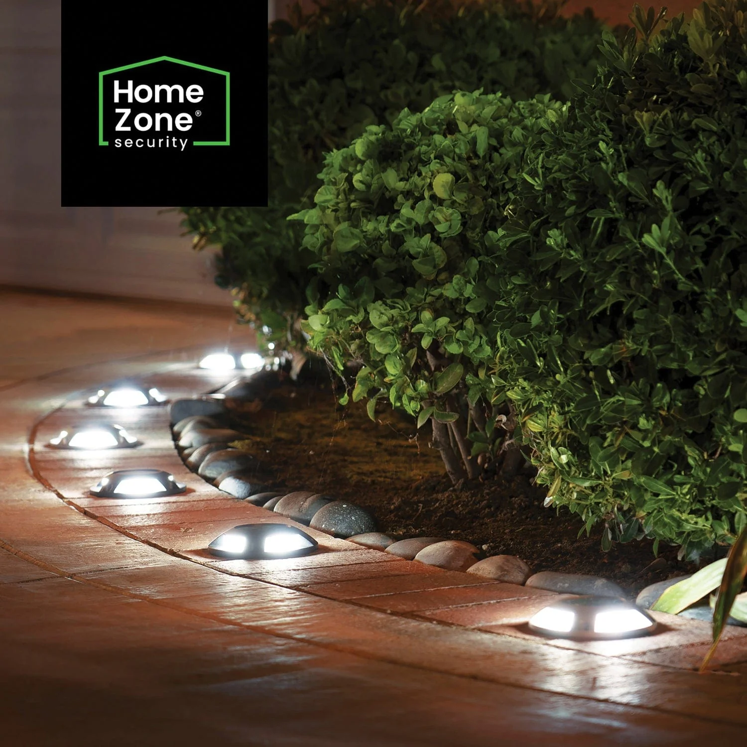 Home Zone Security Solar-Powered Waterproof Integrated LED Deck Lights, 20 Lumens, 4 Pack - Image 3