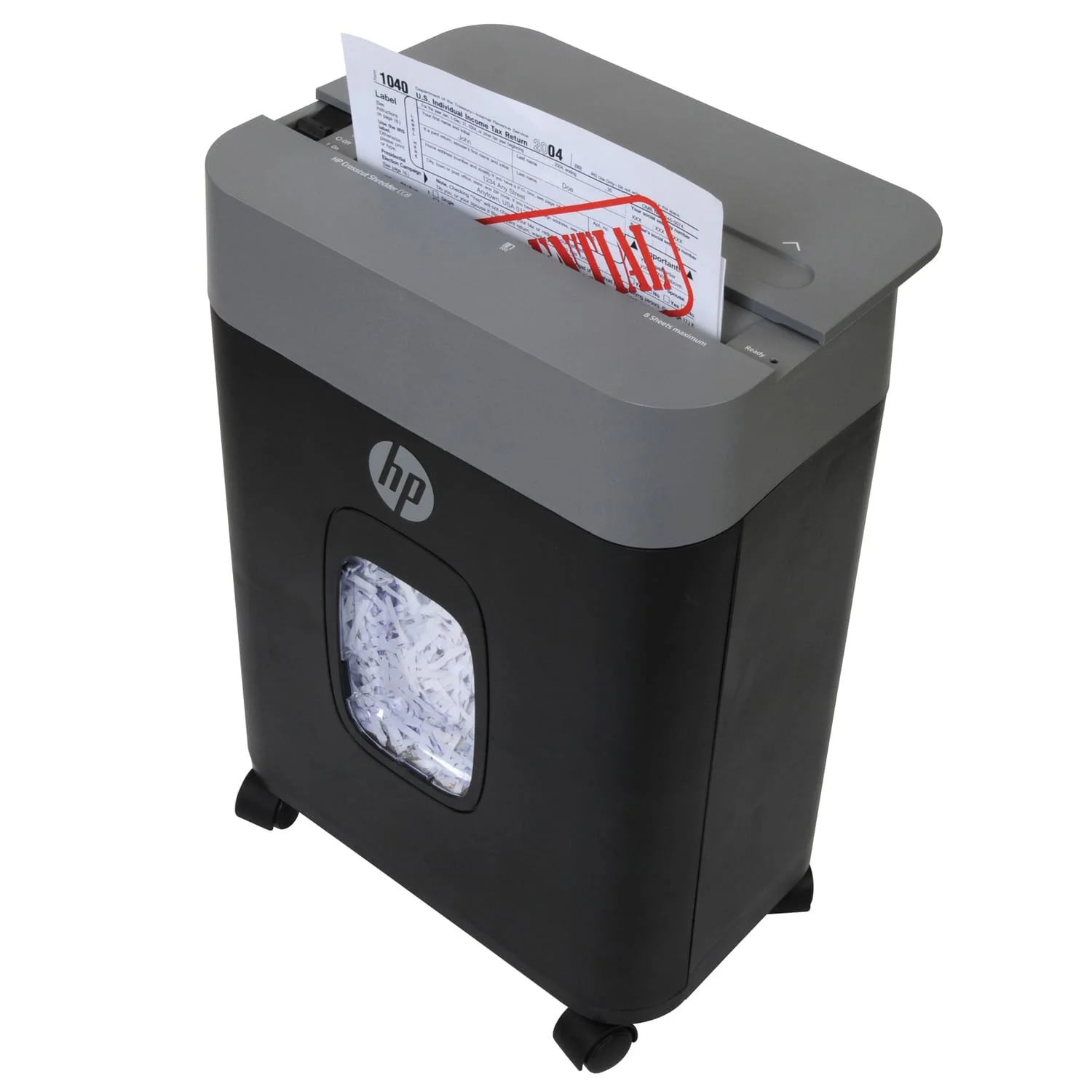 HP HP-CC8 8-Sheet Crosscut Shredder - Image 3