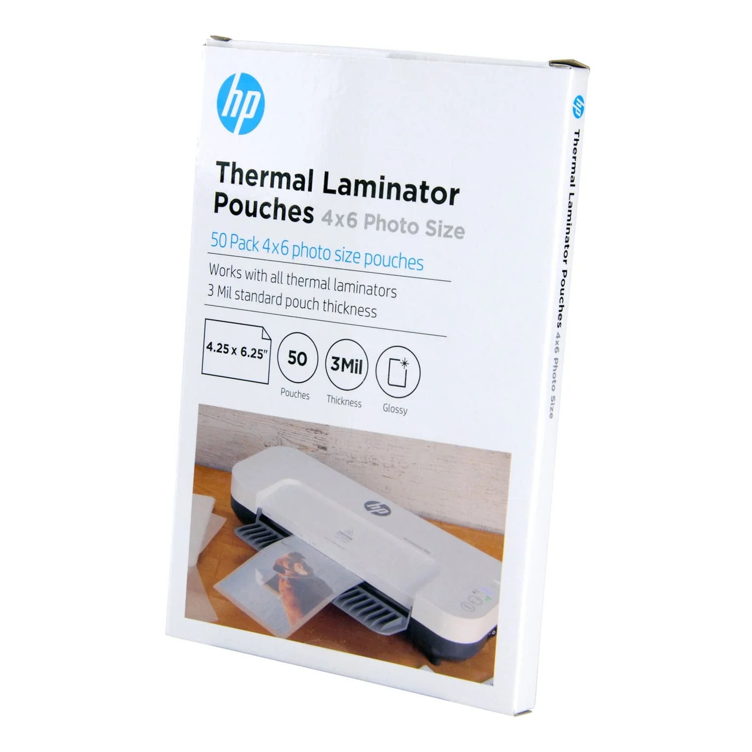 HP Thermal Laminating Pouches for 4x6 Photos, 4.25 In. x 6.25 In., 50-Case Pack - Image 5