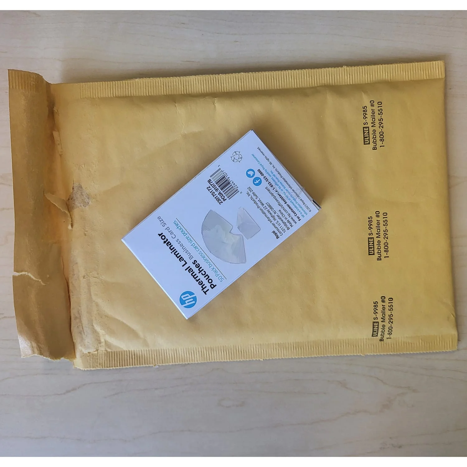 HP Thermal Laminating Pouches for Business Cards, 2.25 In. x 3.75 In., 50-Case Pack - Image 4