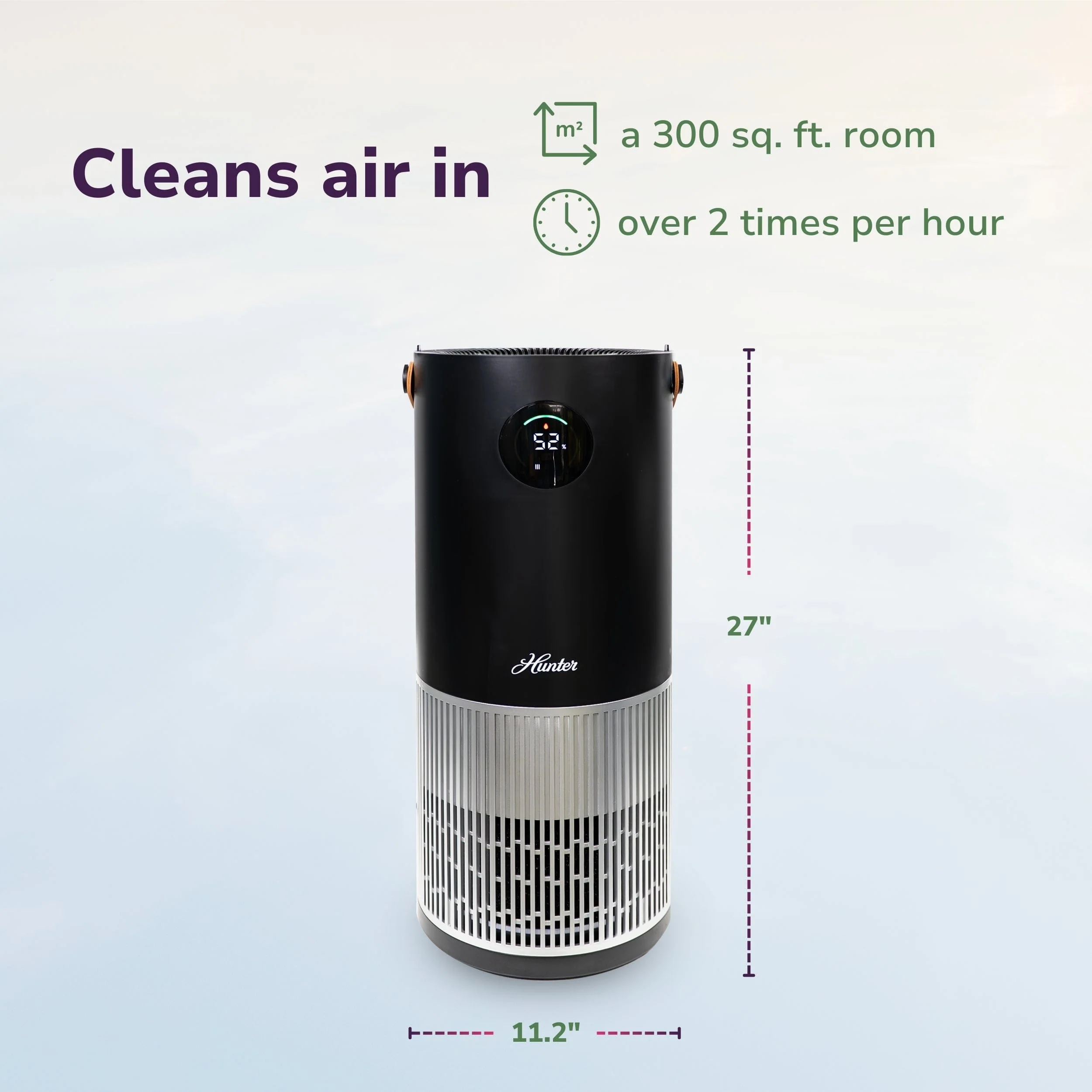 Hunter 2-in-1 True HEPA Mist-Free Air Purifier & Humidifier, HPH625 - Image 8