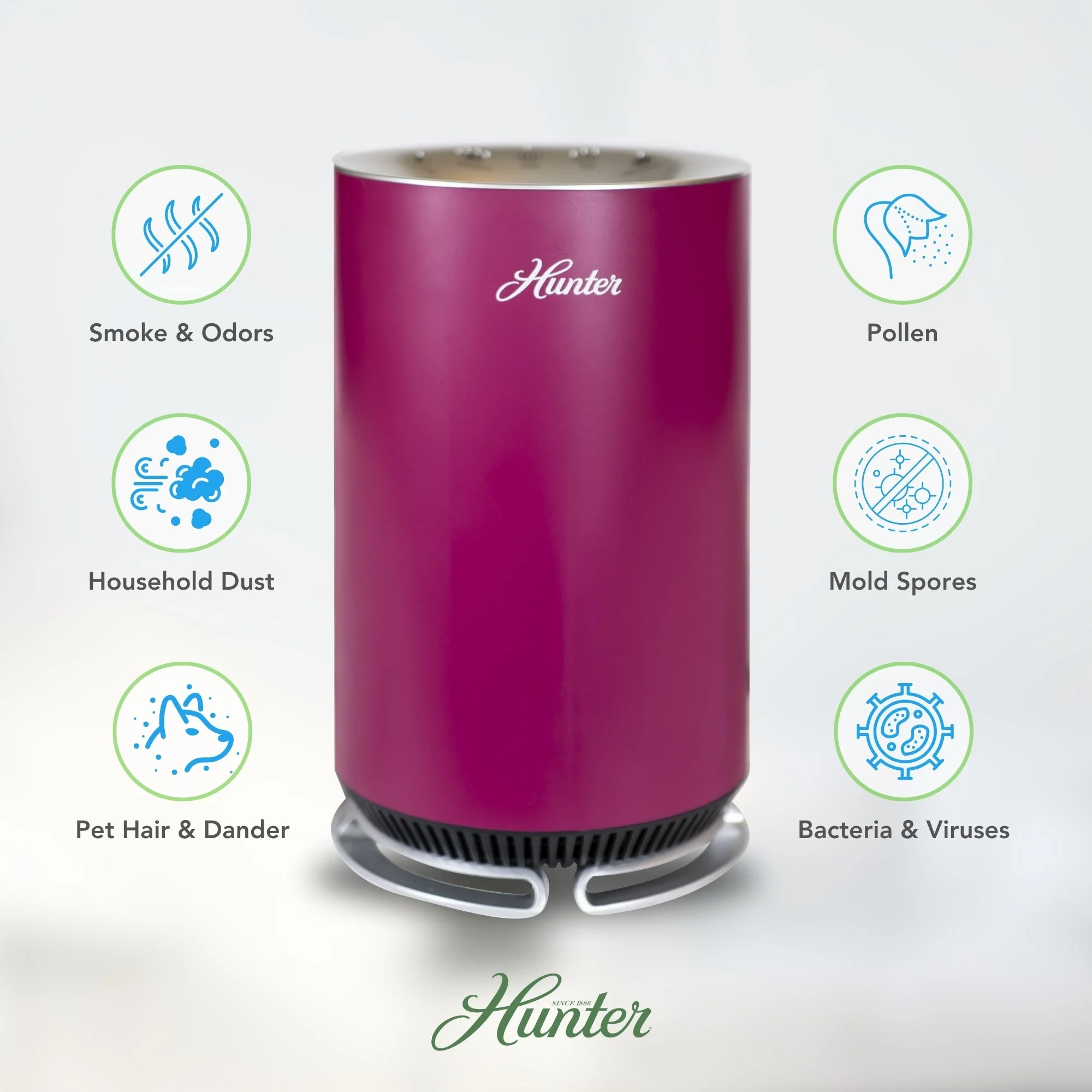 Hunter AirX EcoSilver® HEPA Digital Air Purifier HP125 - Image 4