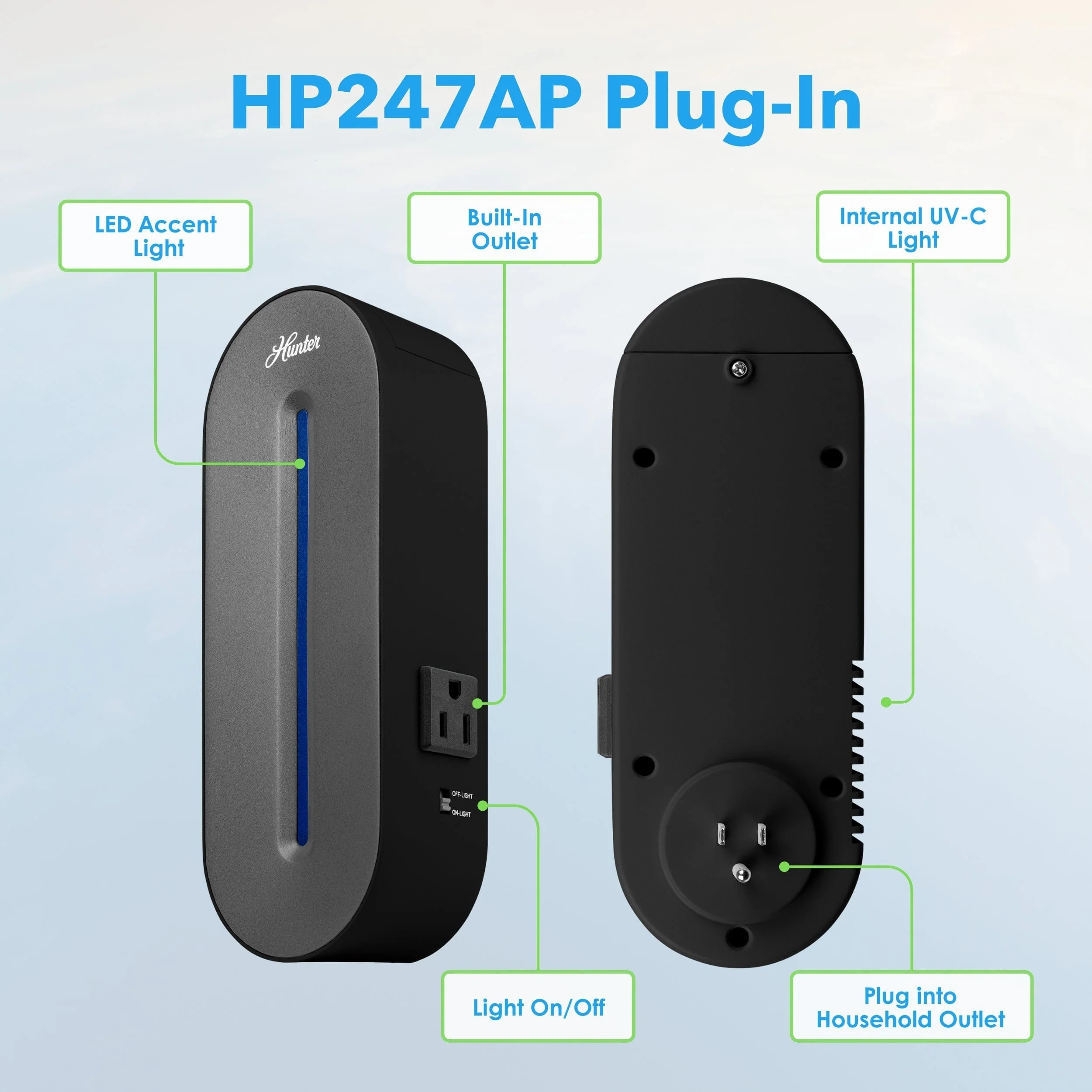 Hunter Plug-In UV-C Air Sanitizer HP247AP - Image 4