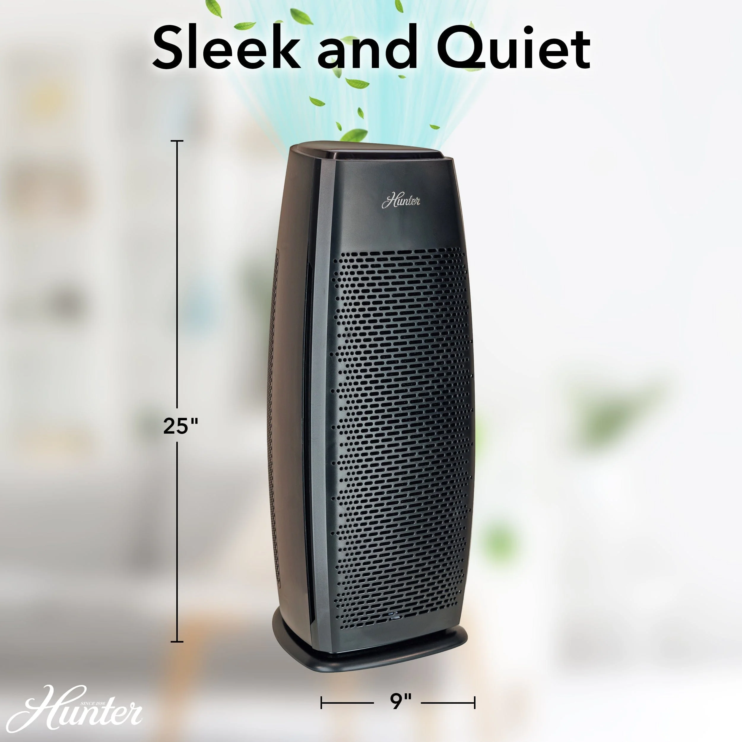 Hunter Tall Tower Air Purifier, 3-Stage True HEPA Filter, Sleep Mode, Timer, Quiet Operation, HP600 - Image 3