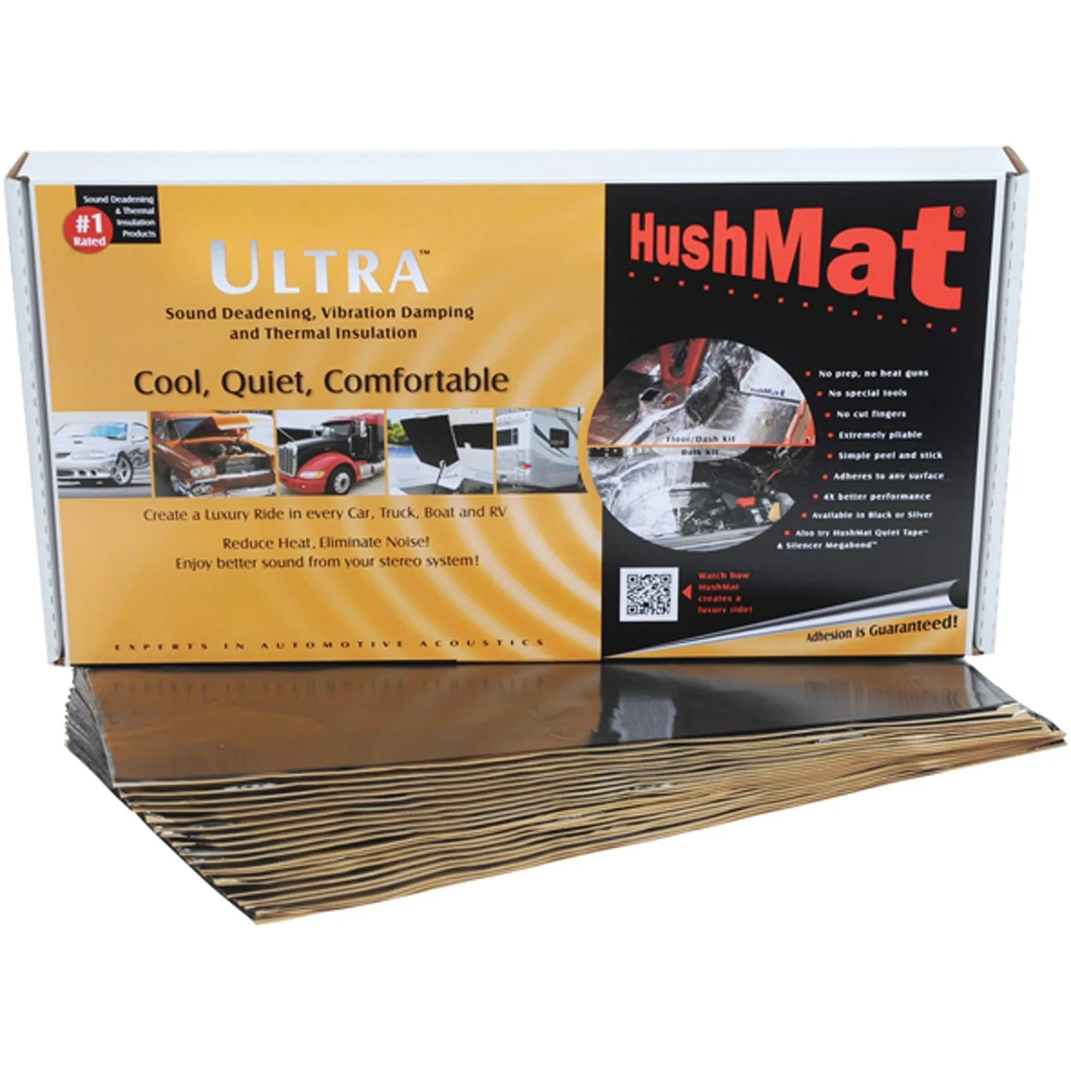 HushMat Trunk Sound-Damping Kit with Stealth Black Foil, 19 Sq. Ft. - Image 3