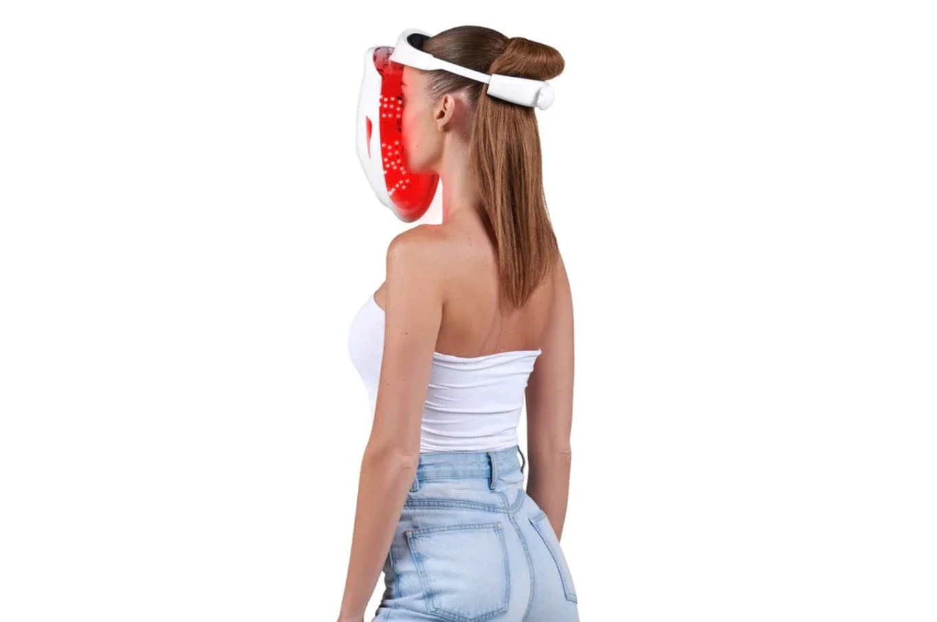 iDerma No Touch, Full-Face Red and Infrared Light Therapy for Fast Smoother, Younger-Looking Skin LED Mask - Image 3