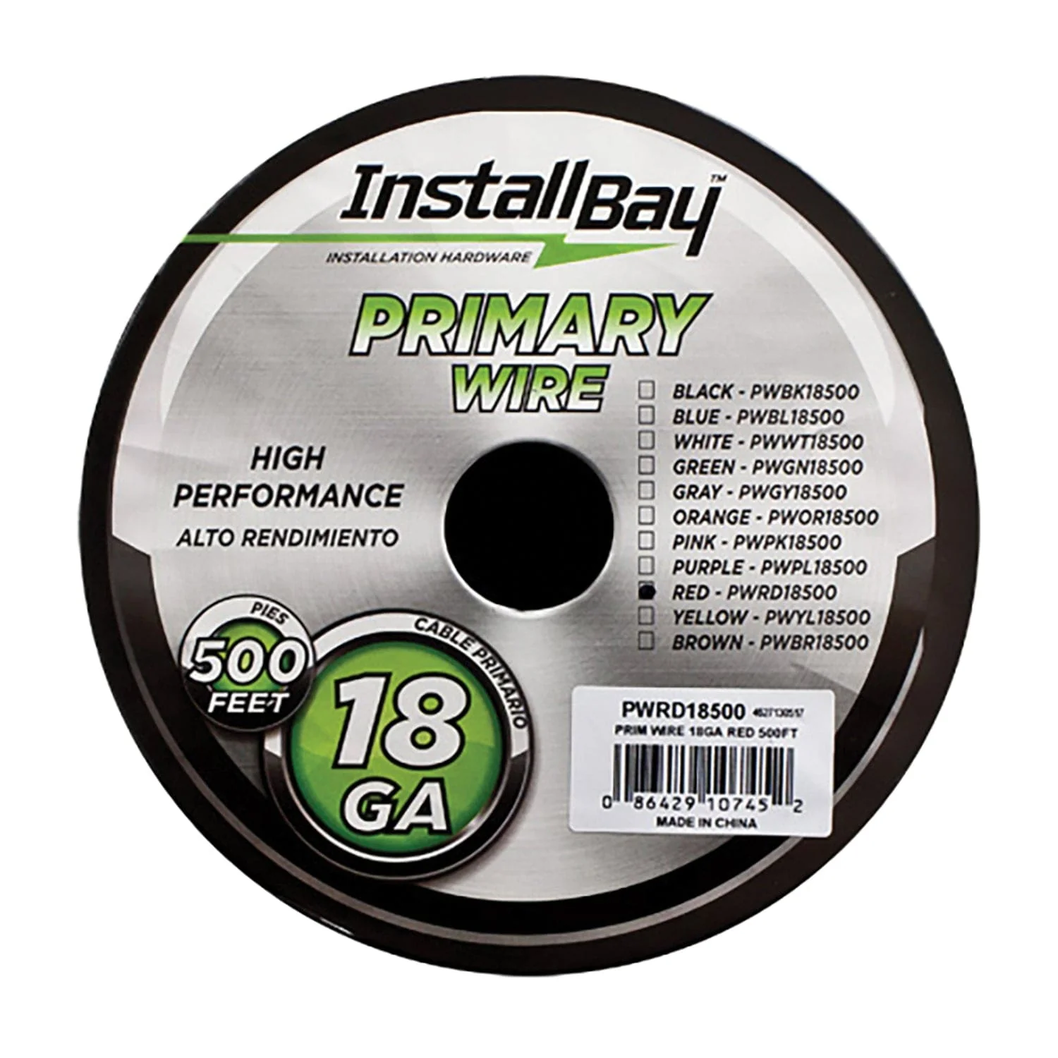 Install Bay 18-Gauge All-Copper Primary Wire, 500 Ft., Red - Image 2