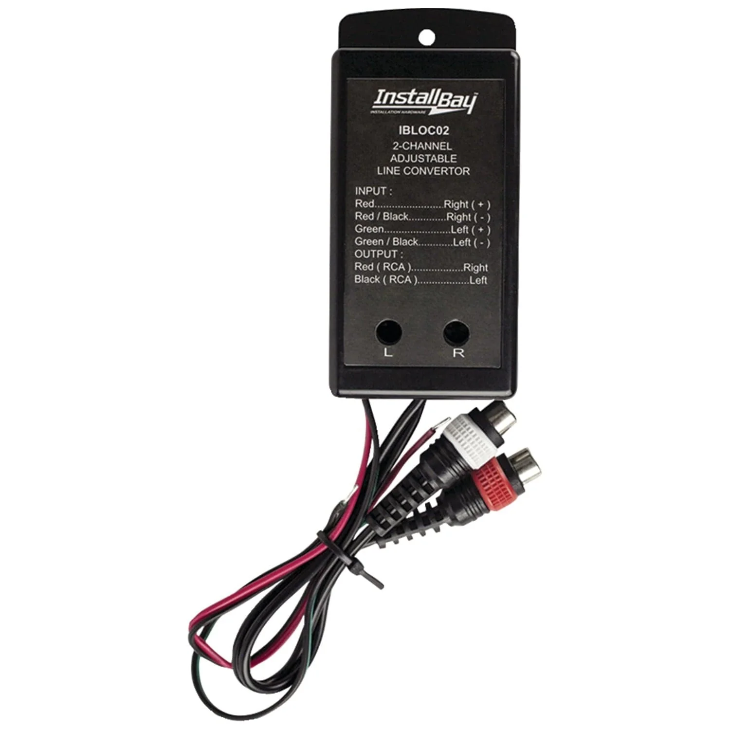 Install Bay 2-Channel 80-Watt Adjustable Level Converter