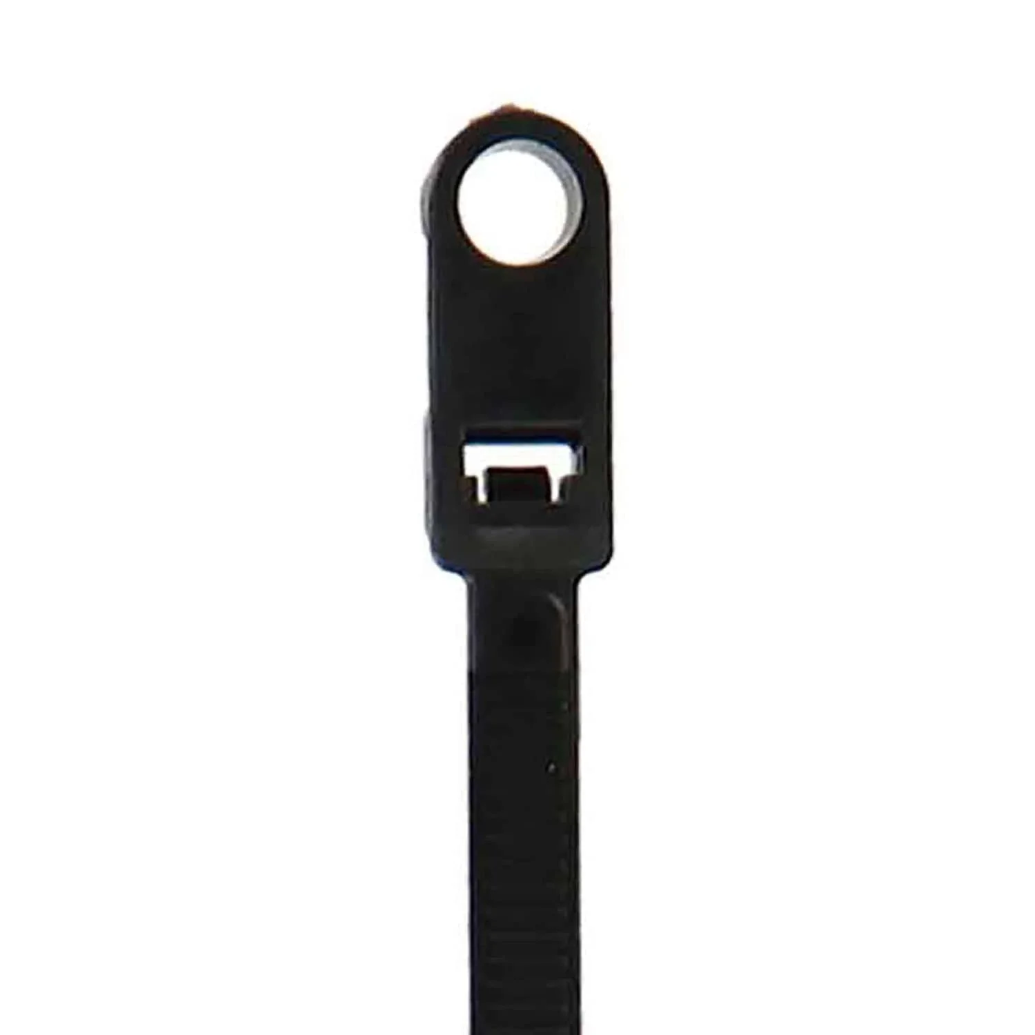 Install Bay Cable Ties with Mounting-Hole Screw-Down Head, 50-Lb. Tensile Strength, 100 Count, 7 In. - Image 2