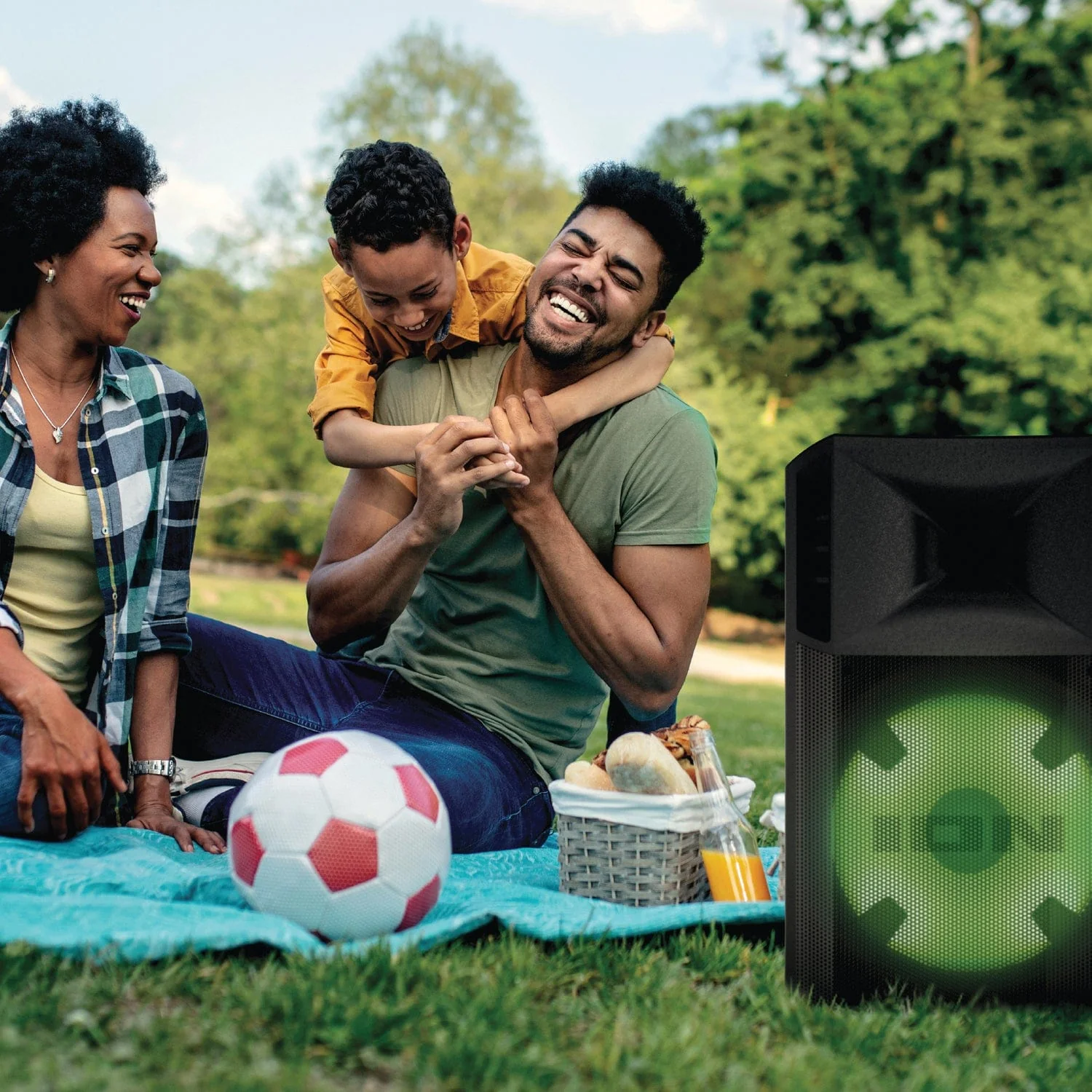 ION Power Glow 300 300-Watt Portable Bluetooth Party System Speaker with Lights, Microphone, and Stereo-Link - Image 5