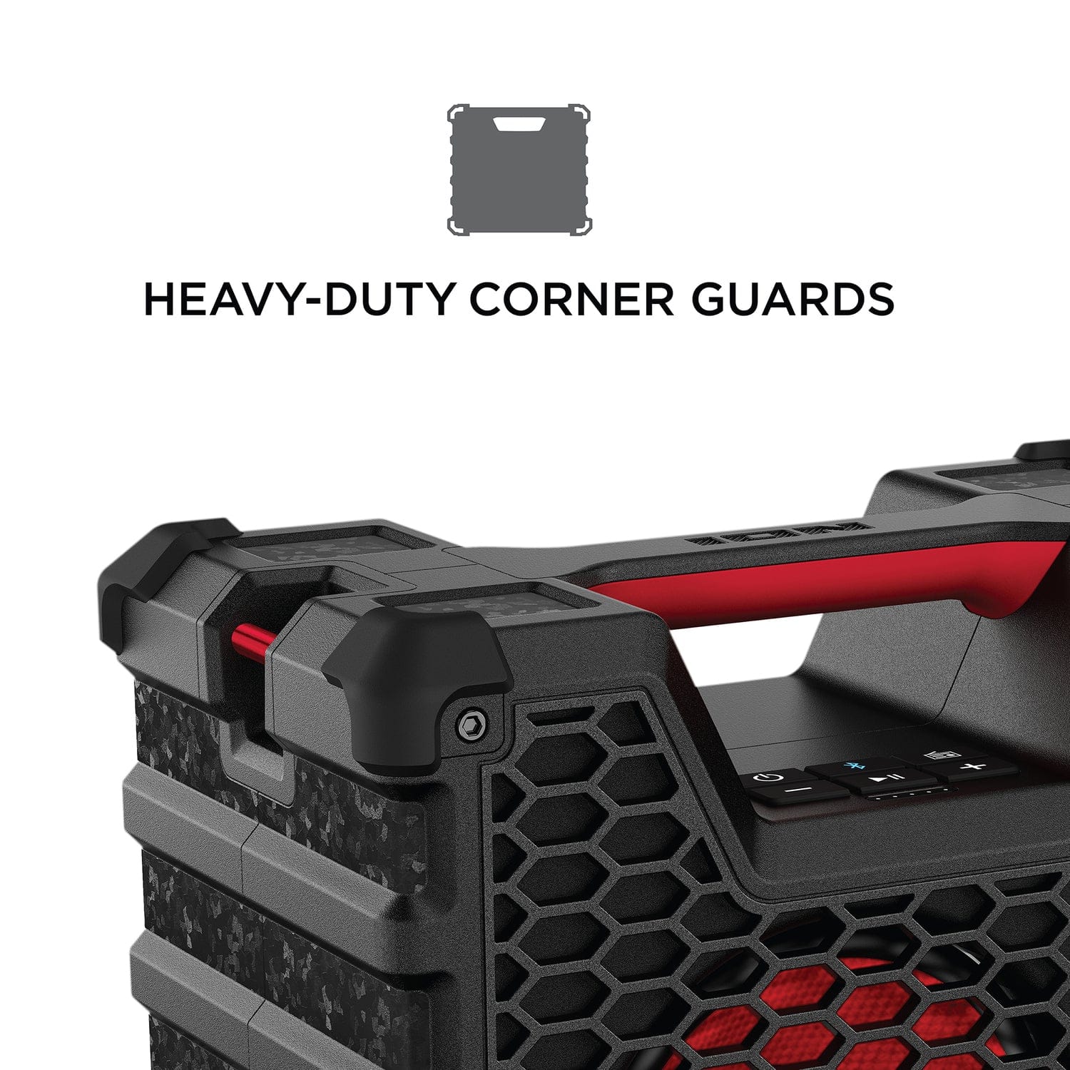 ION Tailgater Tough Portable Bluetooth All-Weather Speaker with Lights and Stereo-Link, Black - Image 5