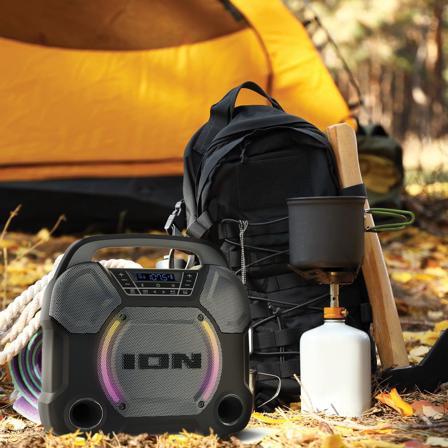 ION Trailblazer Roar Portable Bluetooth All-Weather Speaker with Stereo-Link and LED Lights - Image 4