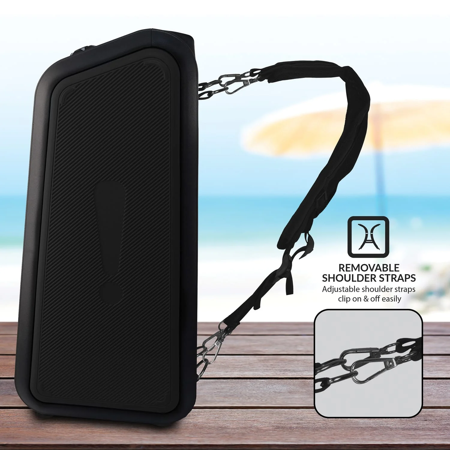 IQ Sound Sound Traveler 20-Watt-Continuous-Power Portable Backpack Speaker with Wired Microphone and Remote - Image 5